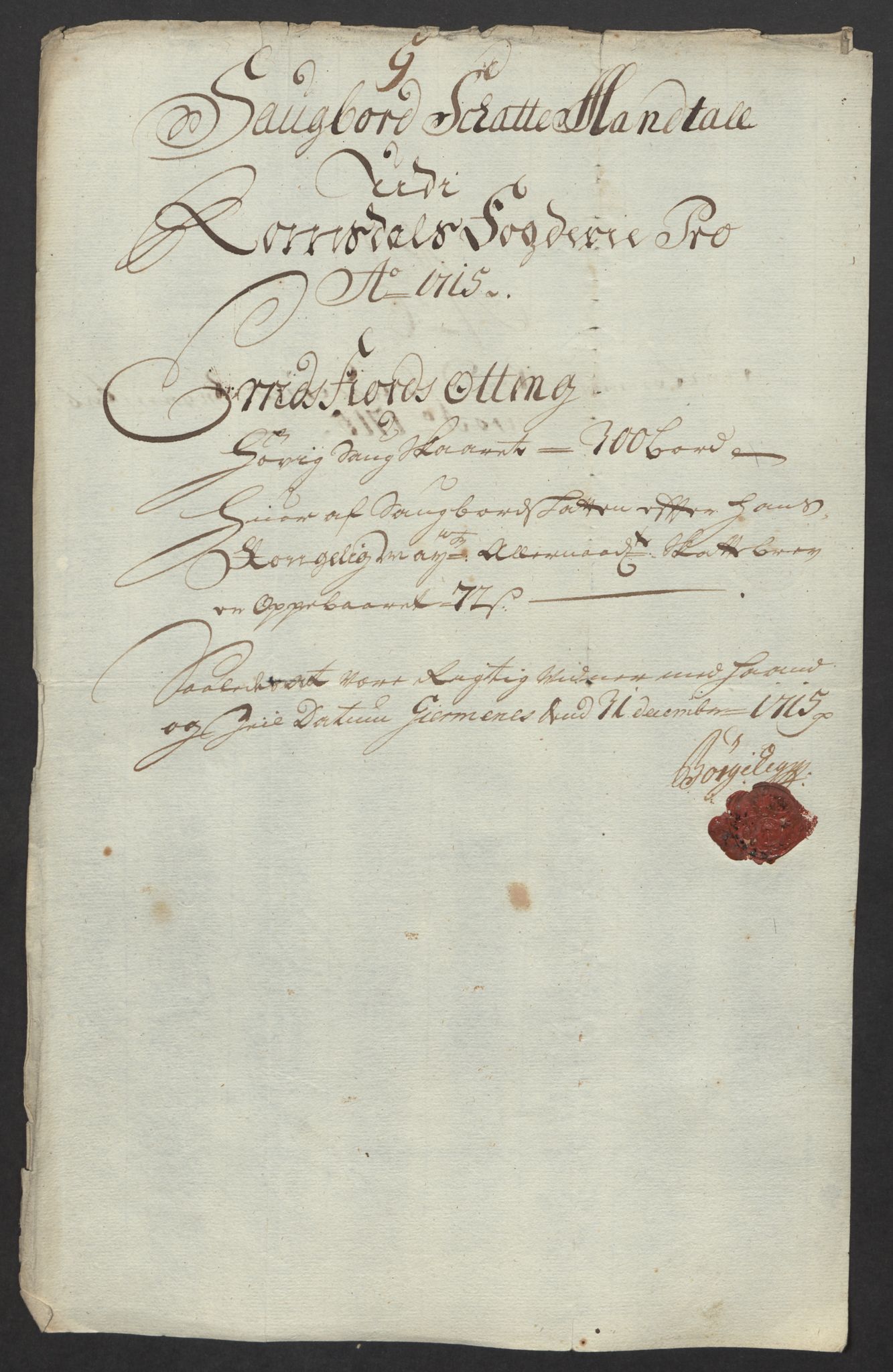 Rentekammeret inntil 1814, Reviderte regnskaper, Fogderegnskap, AV/RA-EA-4092/R55/L3663: Fogderegnskap Romsdal, 1715-1716, p. 104