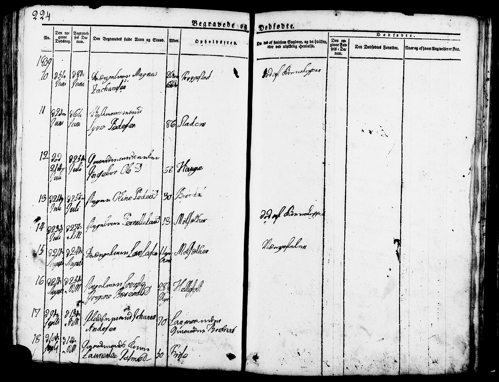 Ministerialprotokoller, klokkerbøker og fødselsregistre - Møre og Romsdal, AV/SAT-A-1454/517/L0221: Parish register (official) no. 517A01, 1827-1858, p. 224