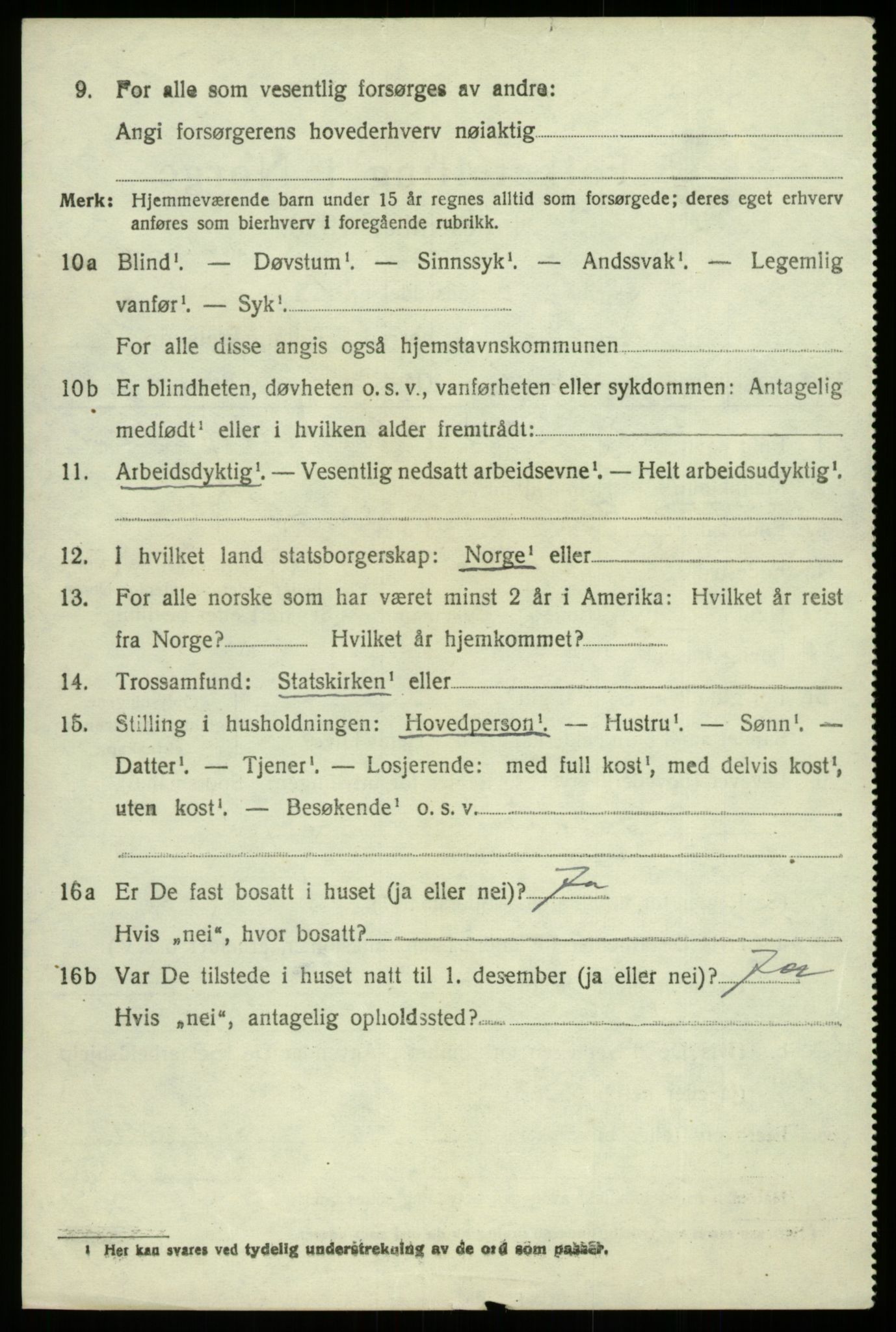 SAB, 1920 census for Fusa, 1920, p. 1550