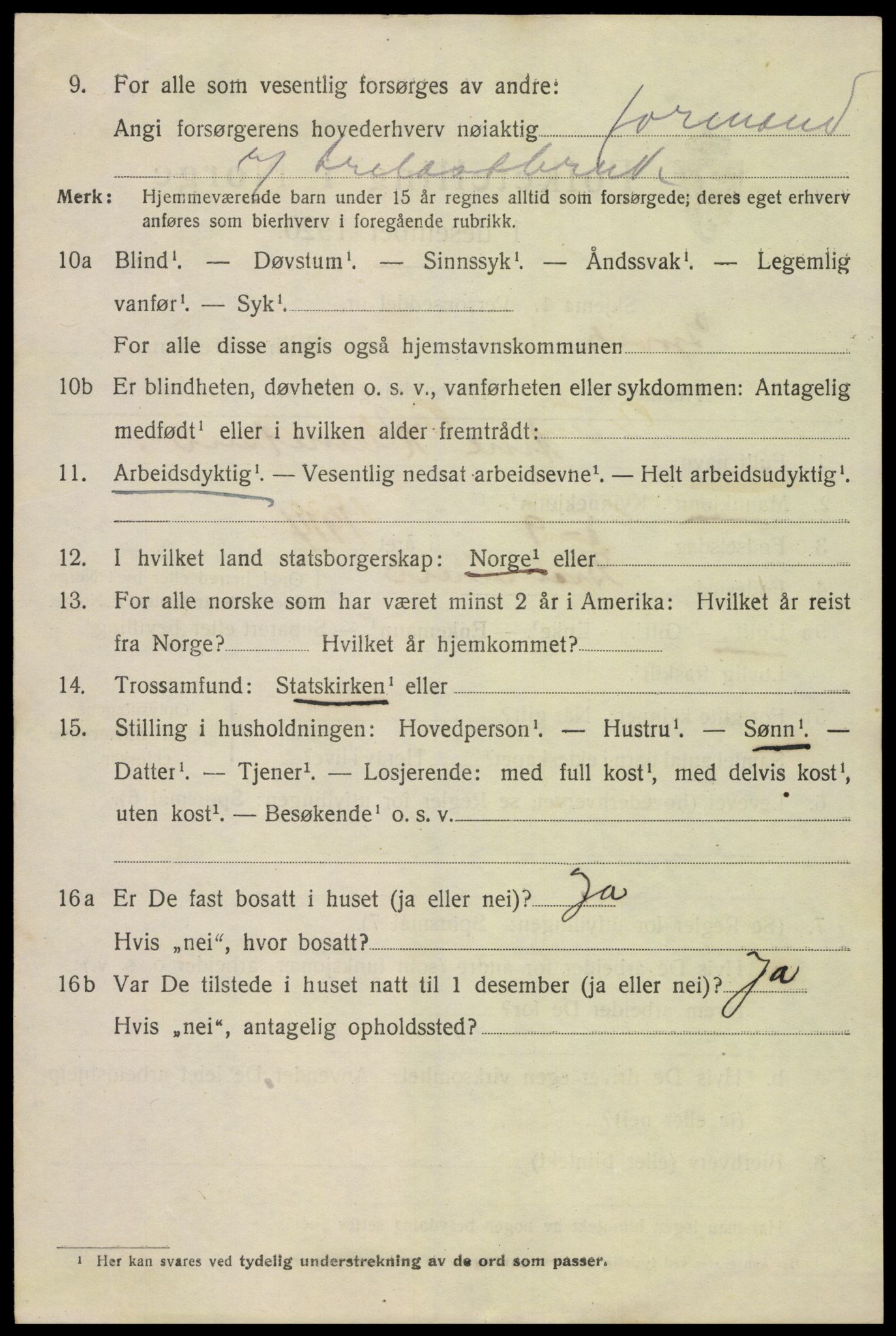 SAH, 1920 census for Gjøvik, 1920, p. 2403