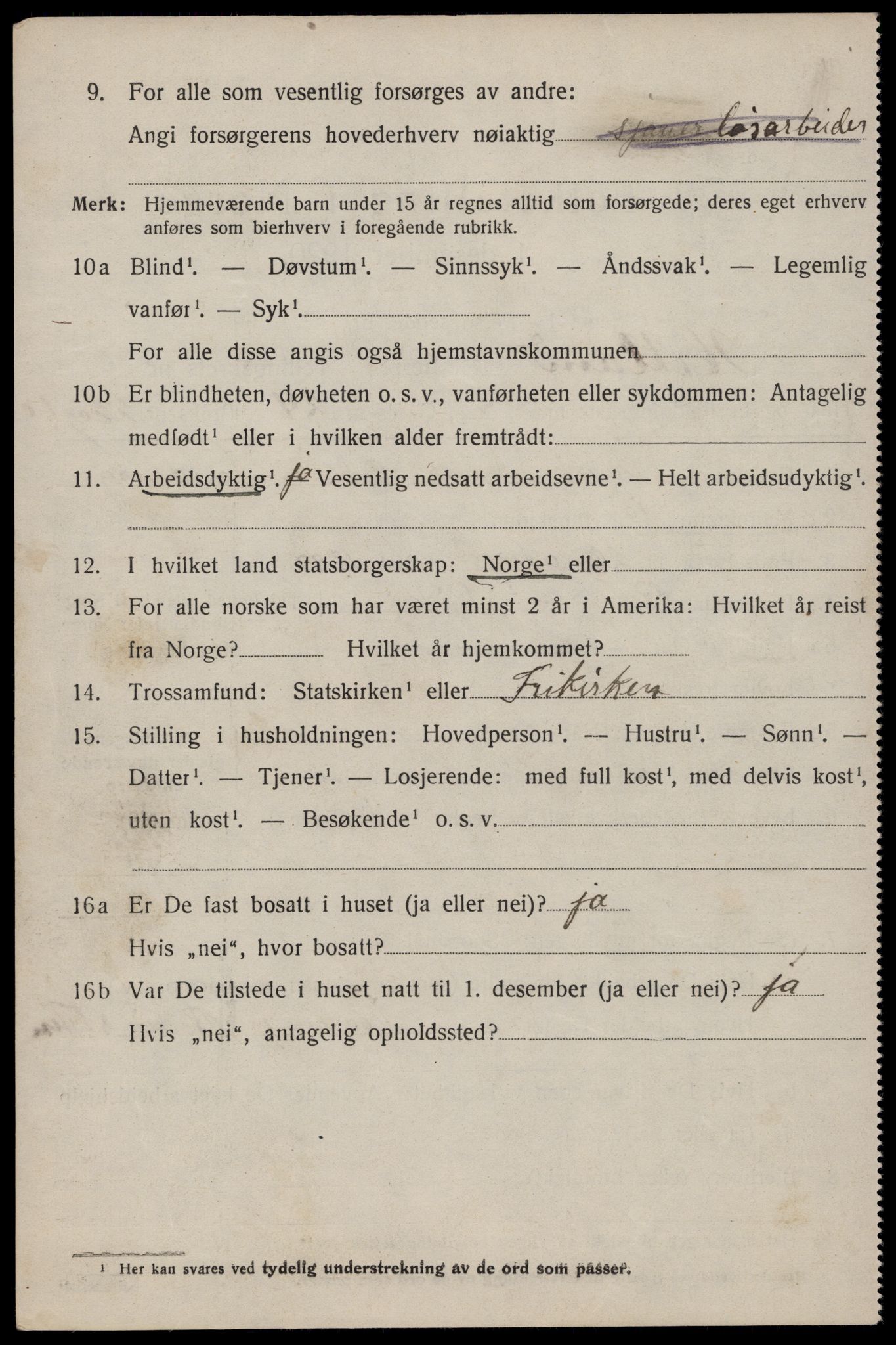 SAST, 1920 census for Hetland, 1920, p. 19658