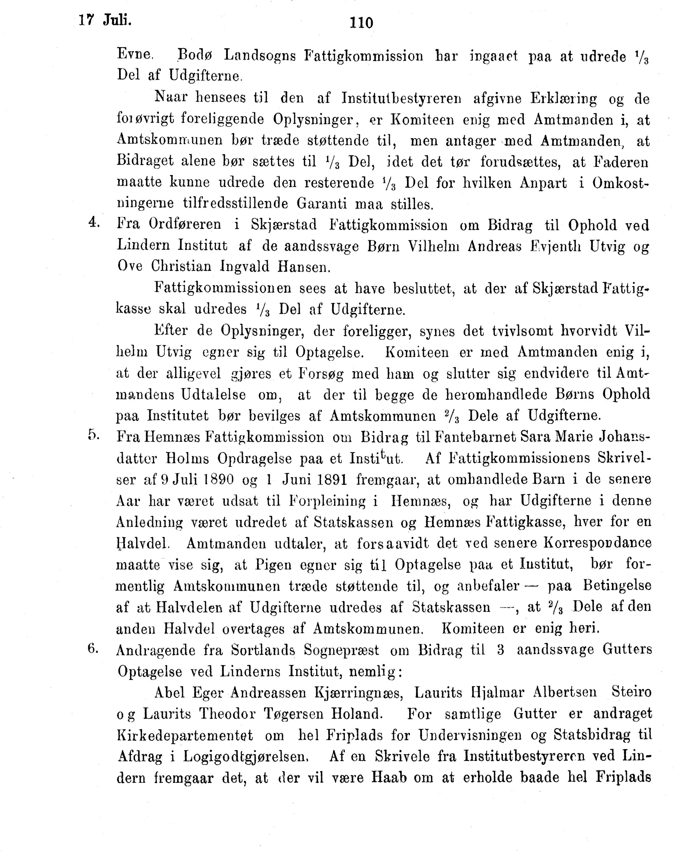 Nordland Fylkeskommune. Fylkestinget, AIN/NFK-17/176/A/Ac/L0016: Fylkestingsforhandlinger 1891-1893, 1891-1893