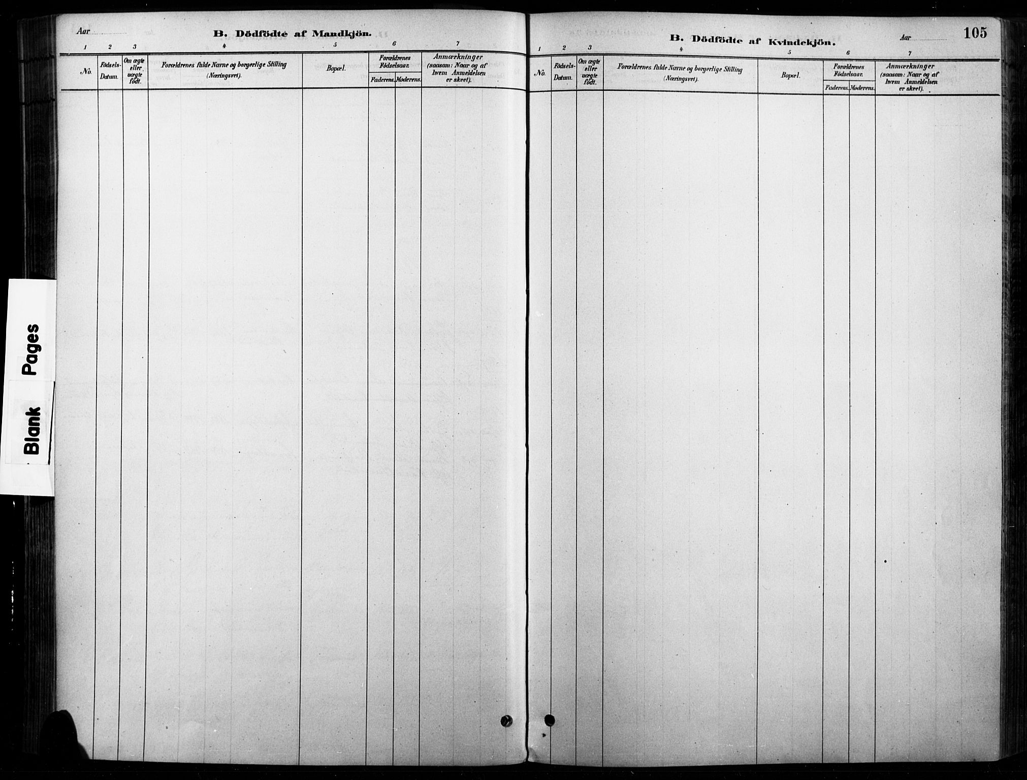 Vinger prestekontor, AV/SAH-PREST-024/H/Ha/Haa/L0015: Parish register (official) no. 15, 1881-1900, p. 105