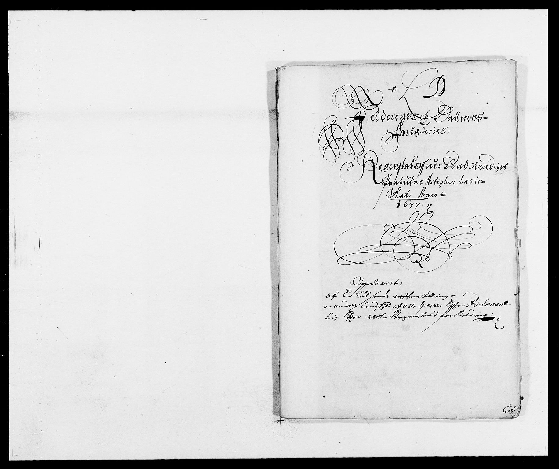 Rentekammeret inntil 1814, Reviderte regnskaper, Fogderegnskap, RA/EA-4092/R46/L2717: Fogderegnskap Jæren og Dalane, 1677, p. 105