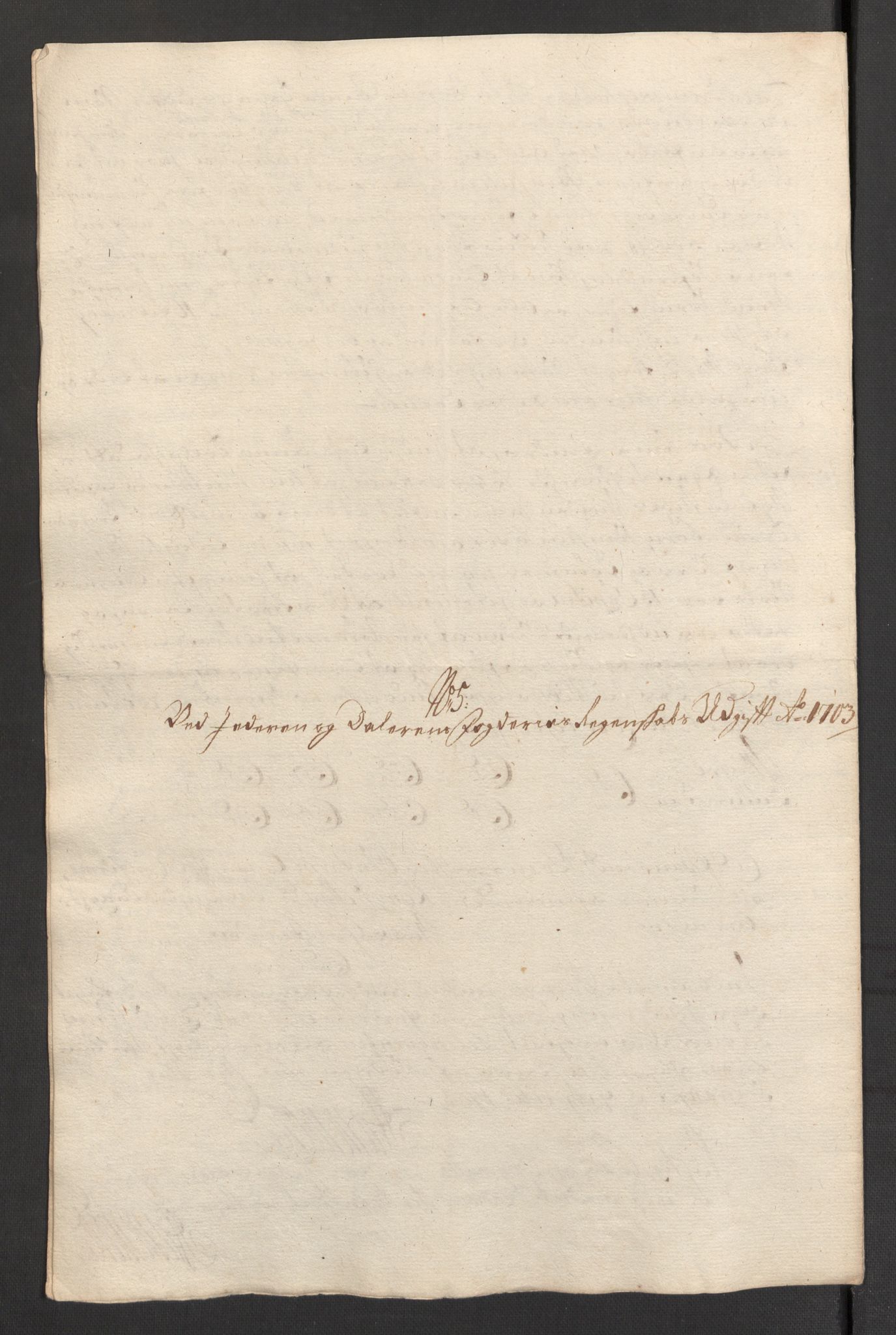 Rentekammeret inntil 1814, Reviderte regnskaper, Fogderegnskap, AV/RA-EA-4092/R46/L2732: Fogderegnskap Jæren og Dalane, 1703-1704, p. 65