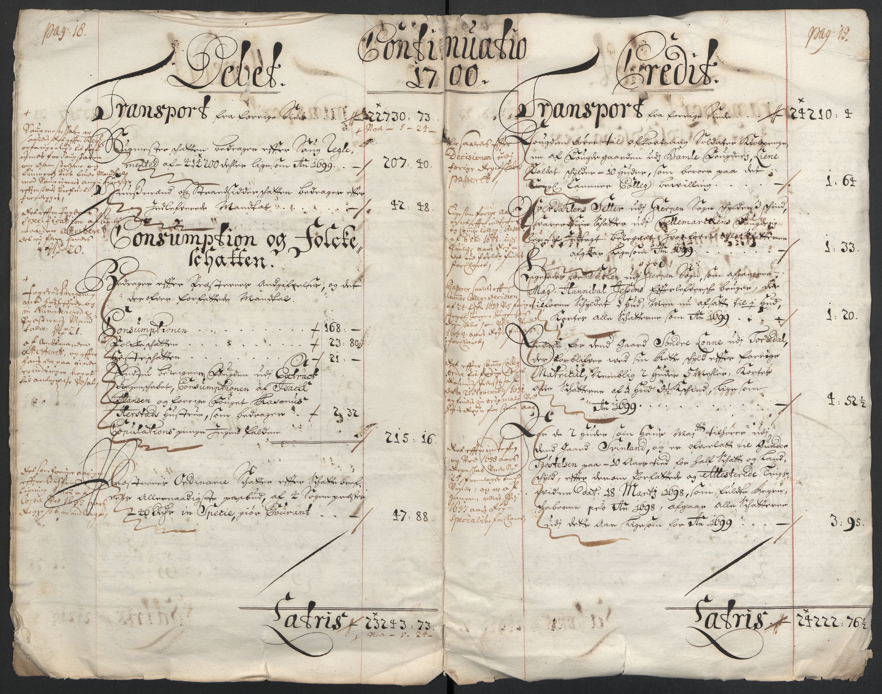 Rentekammeret inntil 1814, Reviderte regnskaper, Fogderegnskap, AV/RA-EA-4092/R36/L2103: Fogderegnskap Øvre og Nedre Telemark og Bamble, 1700, p. 12