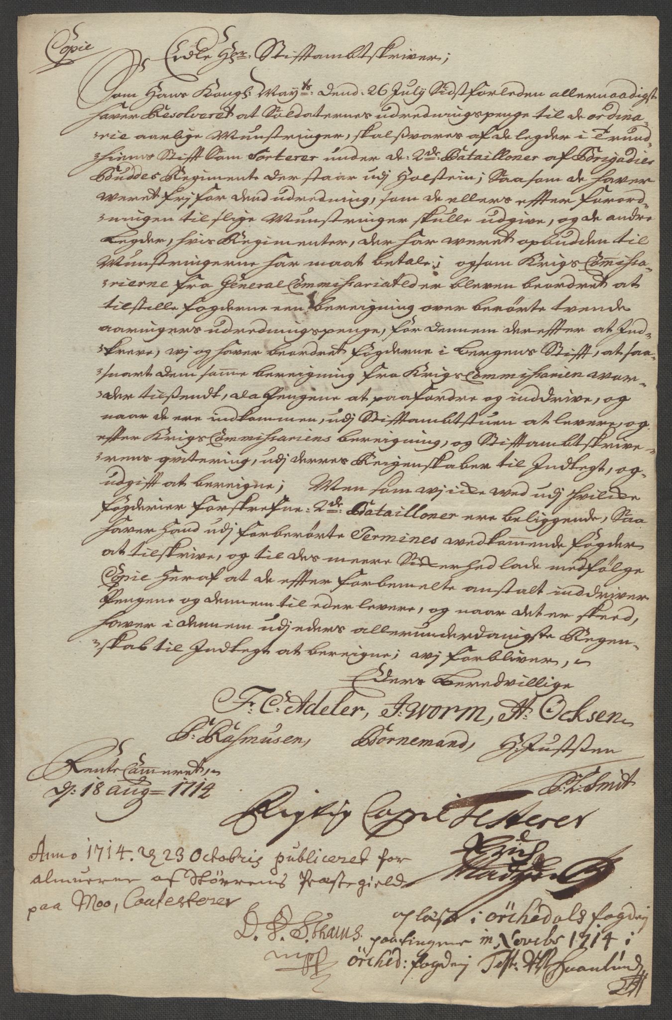 Rentekammeret inntil 1814, Reviderte regnskaper, Fogderegnskap, RA/EA-4092/R60/L3965: Fogderegnskap Orkdal og Gauldal, 1714, p. 141