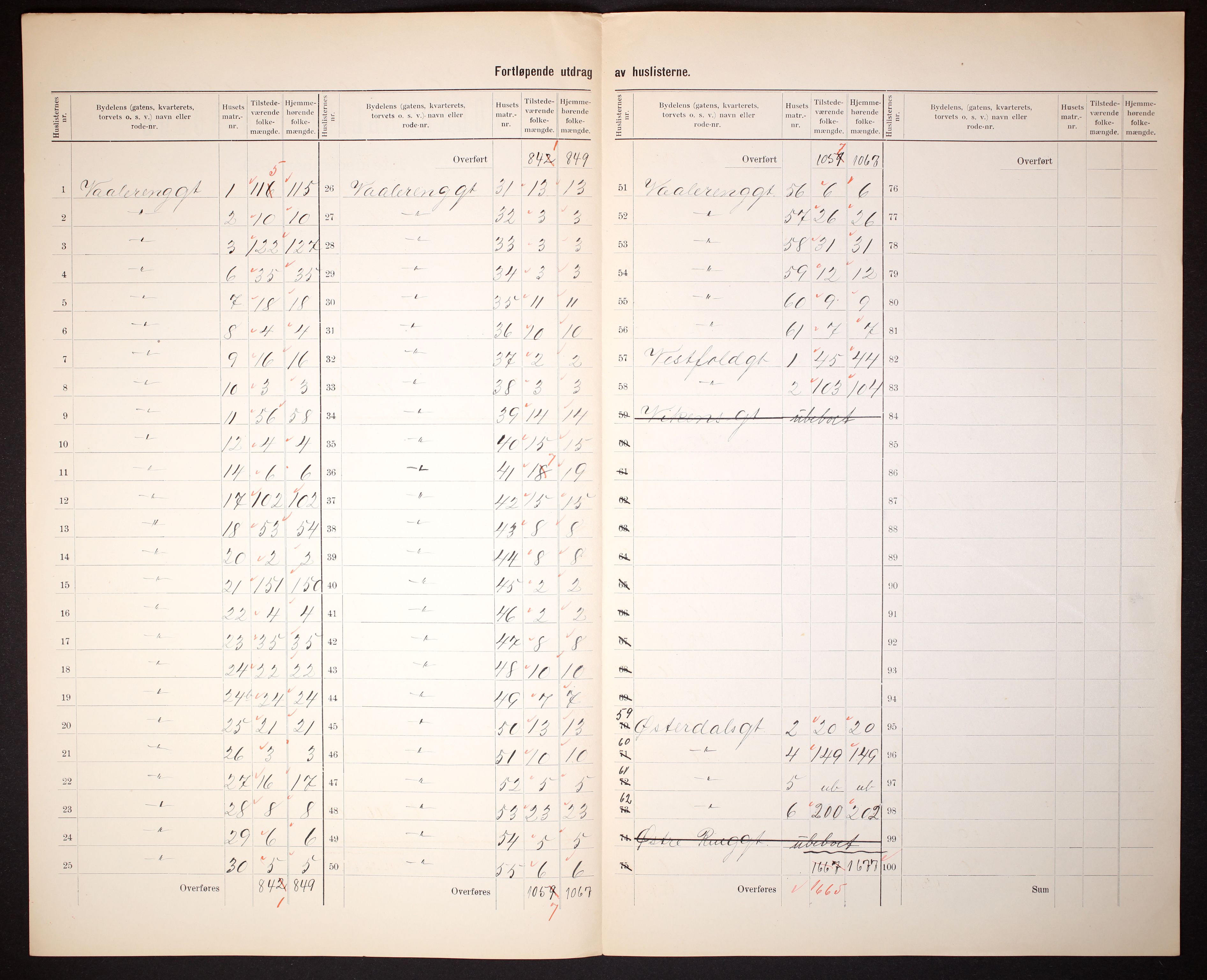 RA, 1910 census for Kristiania, 1910, p. 499