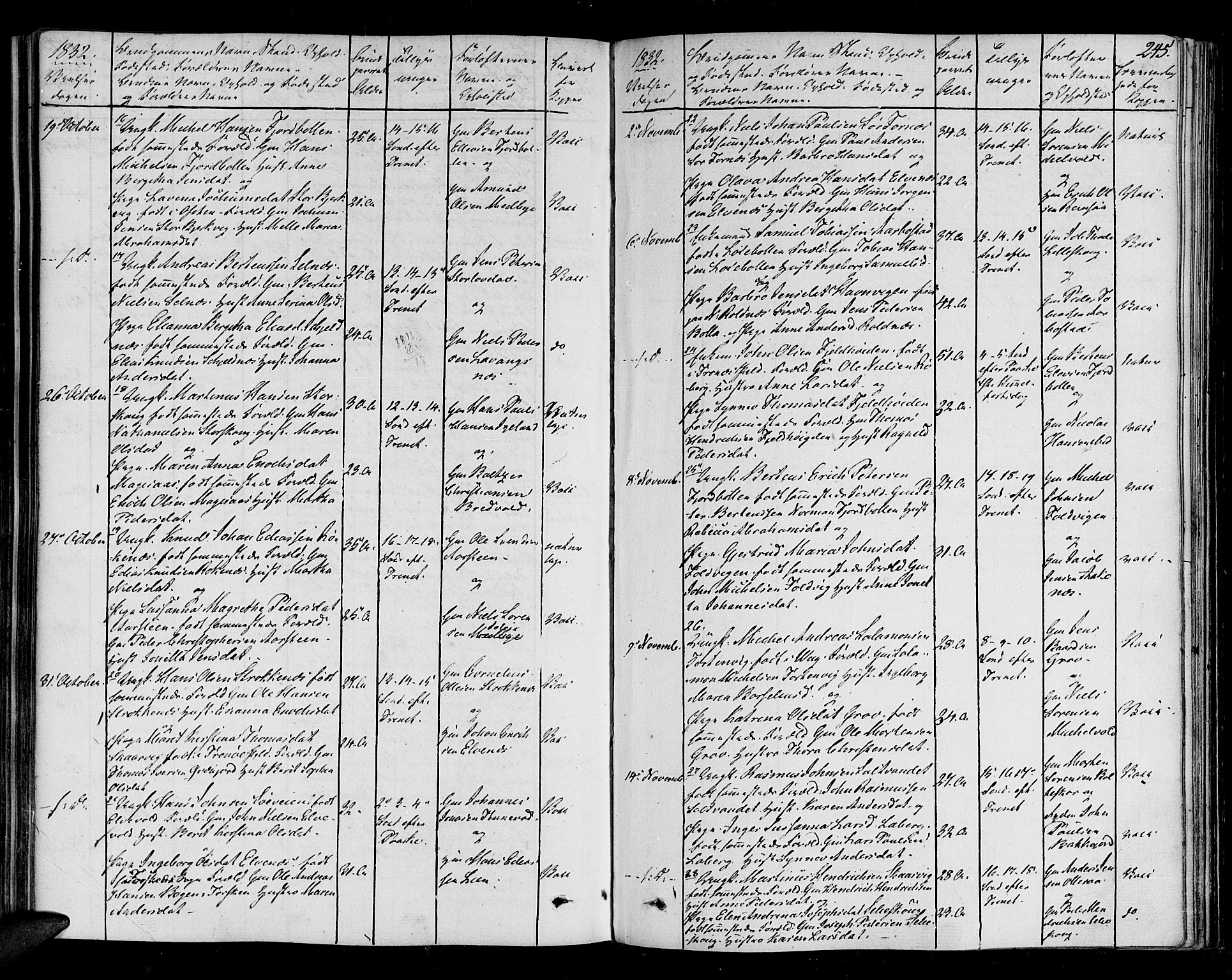 Ibestad sokneprestembete, AV/SATØ-S-0077/H/Ha/Haa/L0005kirke: Parish register (official) no. 5, 1825-1836, p. 245