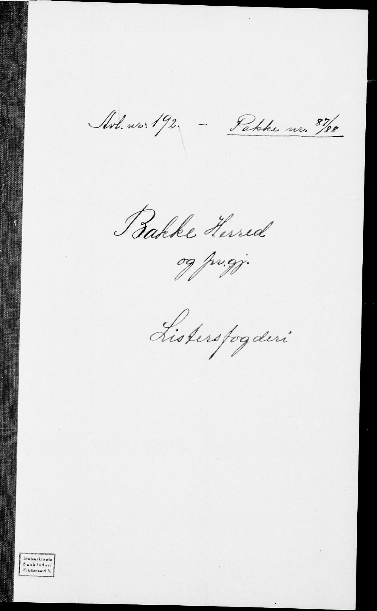 SAK, 1875 census for 1045P Bakke, 1875, p. 1