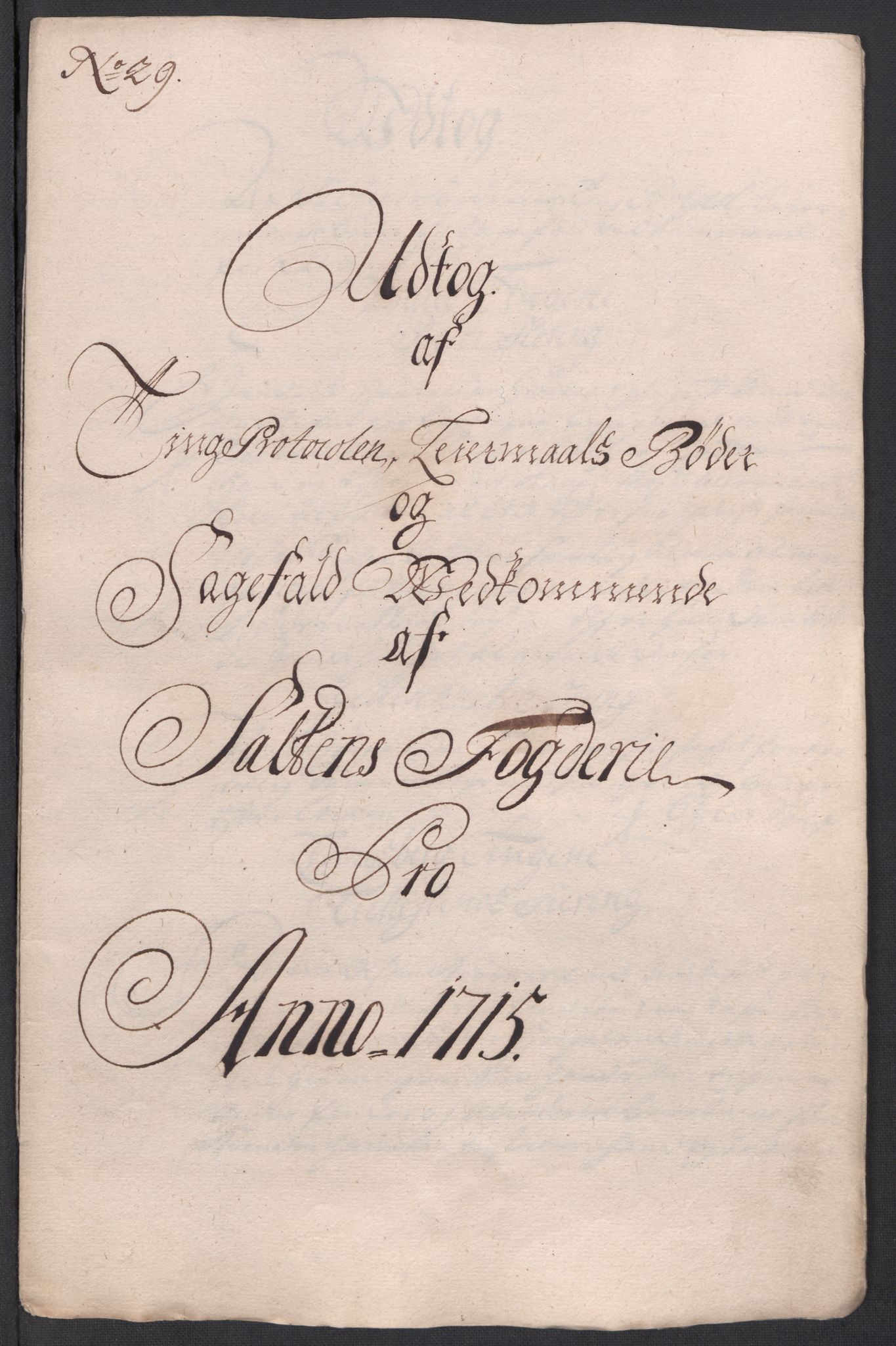 Rentekammeret inntil 1814, Reviderte regnskaper, Fogderegnskap, AV/RA-EA-4092/R66/L4585: Fogderegnskap Salten, 1715, p. 277