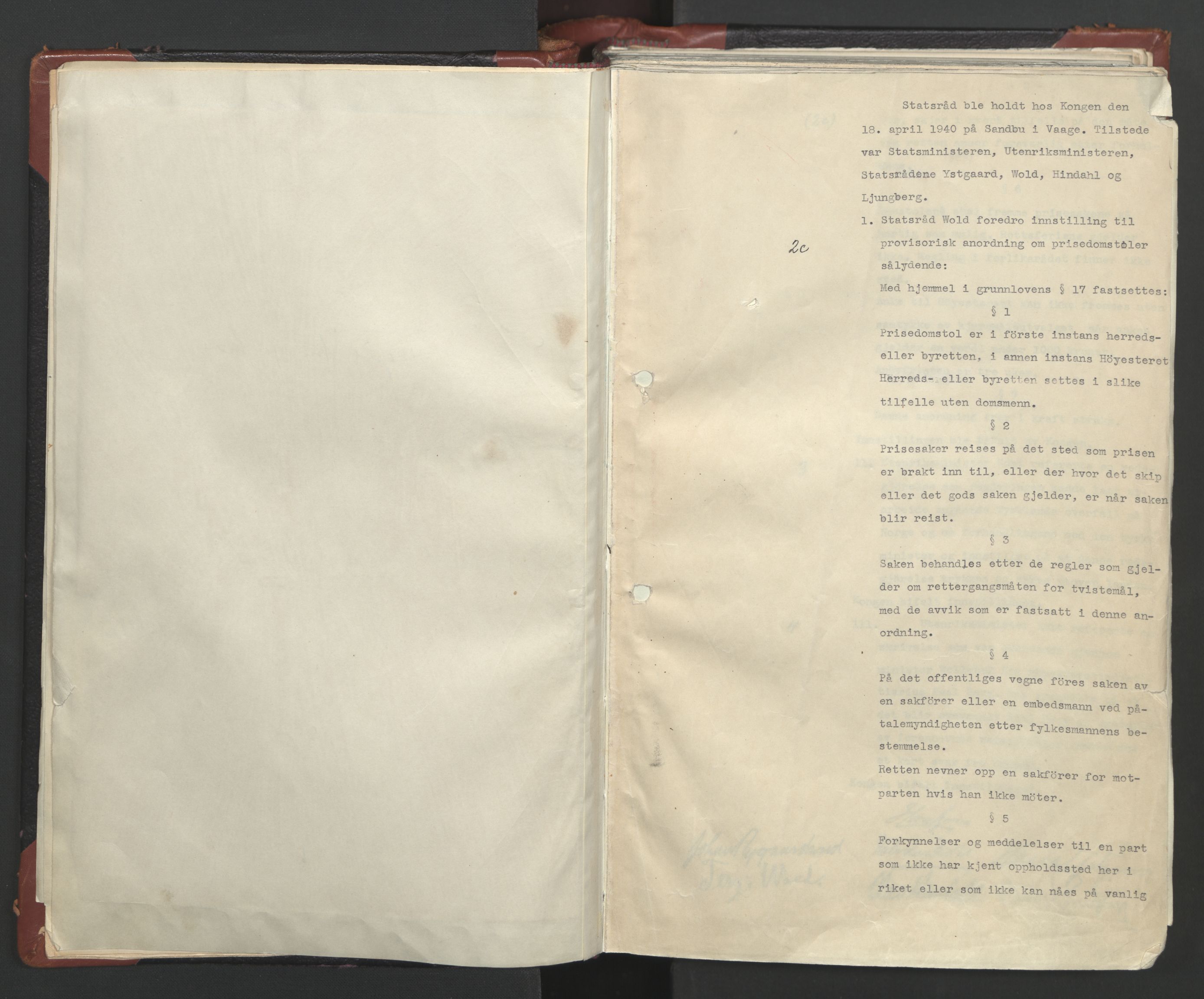 Statsrådssekretariatet, AV/RA-S-1001/A/Ac/L0122: Kgl. res. (9/4) 17/4 1940 -18/12 1942, 1940-1942, p. 14