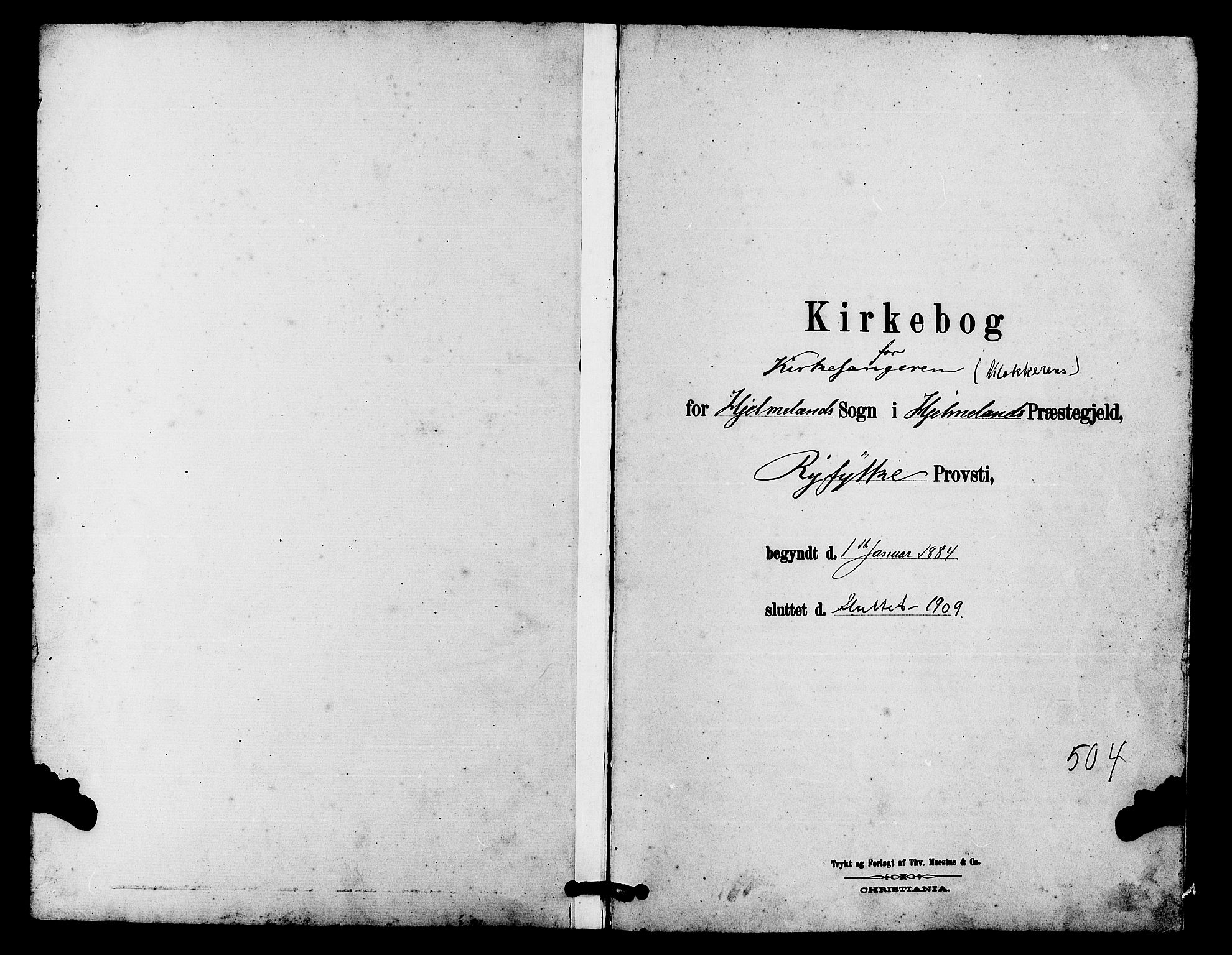 Hjelmeland sokneprestkontor, AV/SAST-A-101843/01/V/L0007: Parish register (copy) no. B 7, 1880-1909