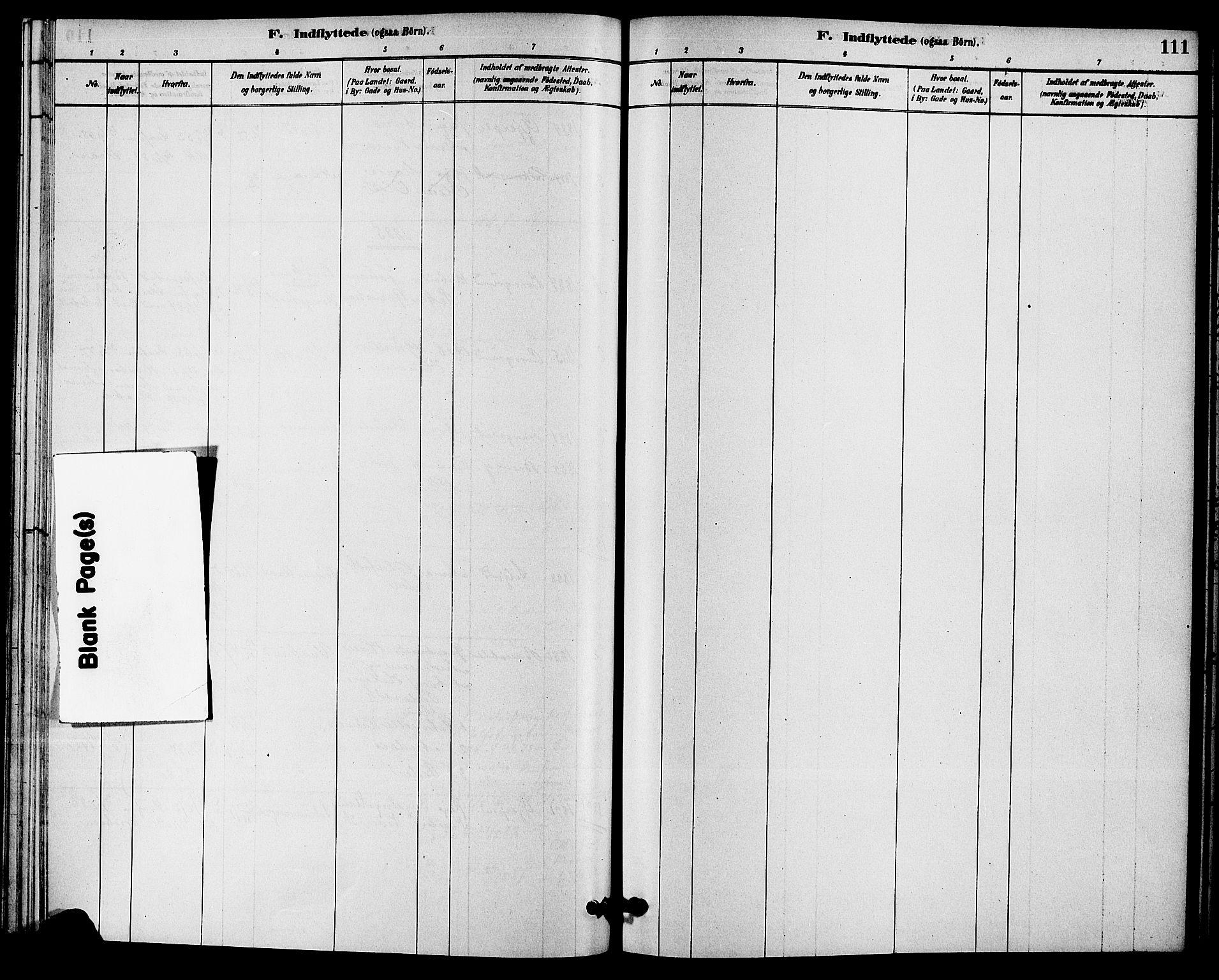 Solum kirkebøker, SAKO/A-306/F/Fc/L0001: Parish register (official) no. III 1, 1877-1891, p. 111