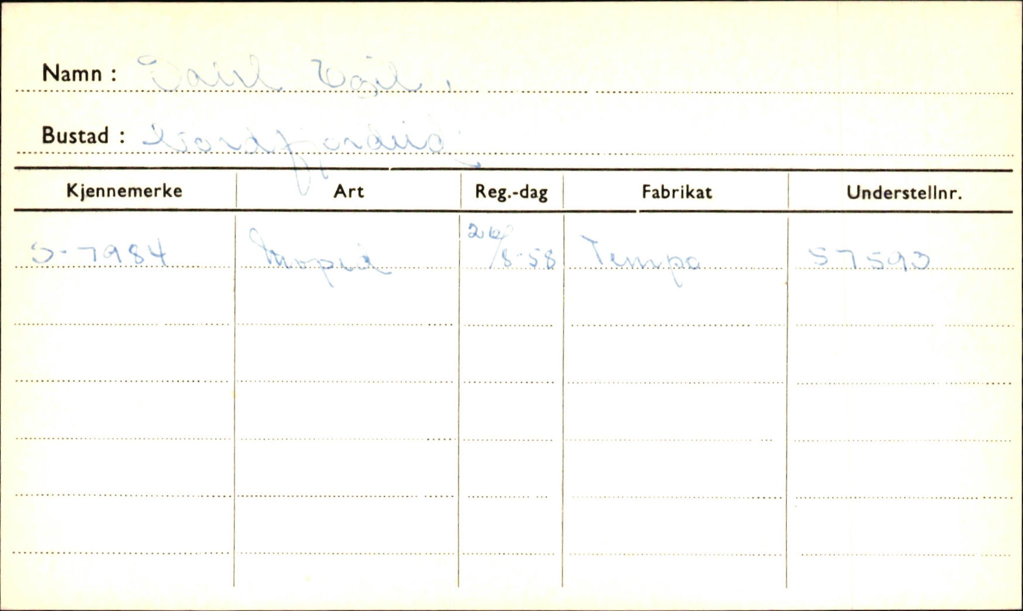 Statens vegvesen, Sogn og Fjordane vegkontor, SAB/A-5301/4/F/L0001C: Eigarregister Fjordane til 1.6.1961, 1930-1961, p. 629