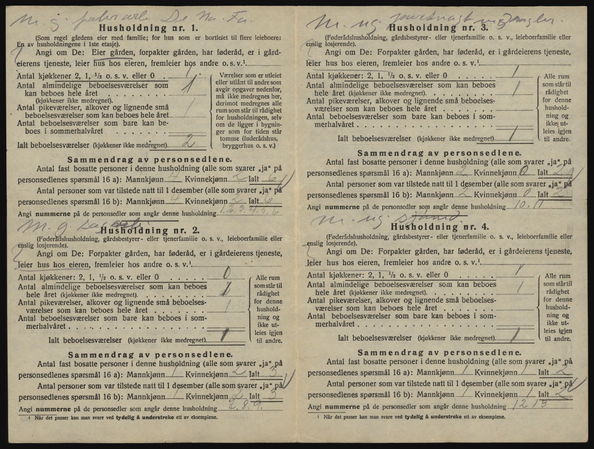 SAO, 1920 census for Glemmen, 1920, p. 120