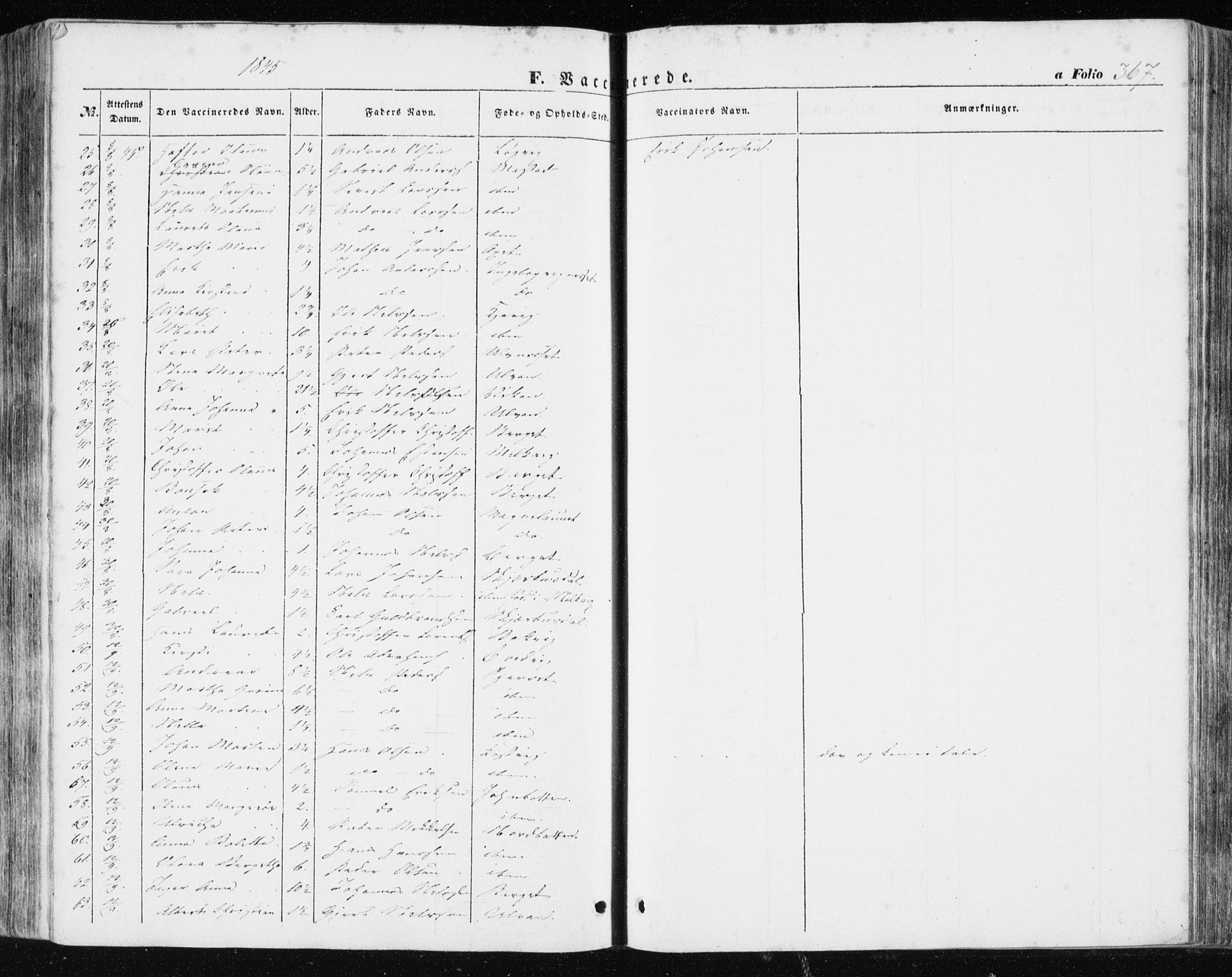 Ministerialprotokoller, klokkerbøker og fødselsregistre - Sør-Trøndelag, SAT/A-1456/634/L0529: Parish register (official) no. 634A05, 1843-1851, p. 367