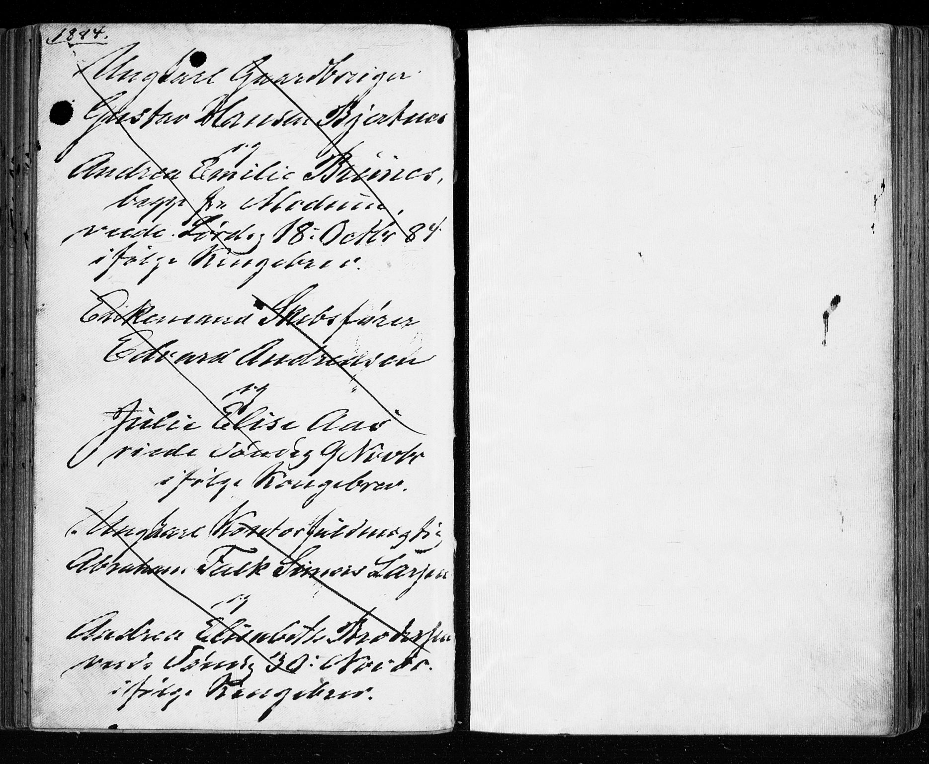 Bragernes kirkebøker, AV/SAKO-A-6/H/Ha/L0006: Banns register no. 6, 1873-1896