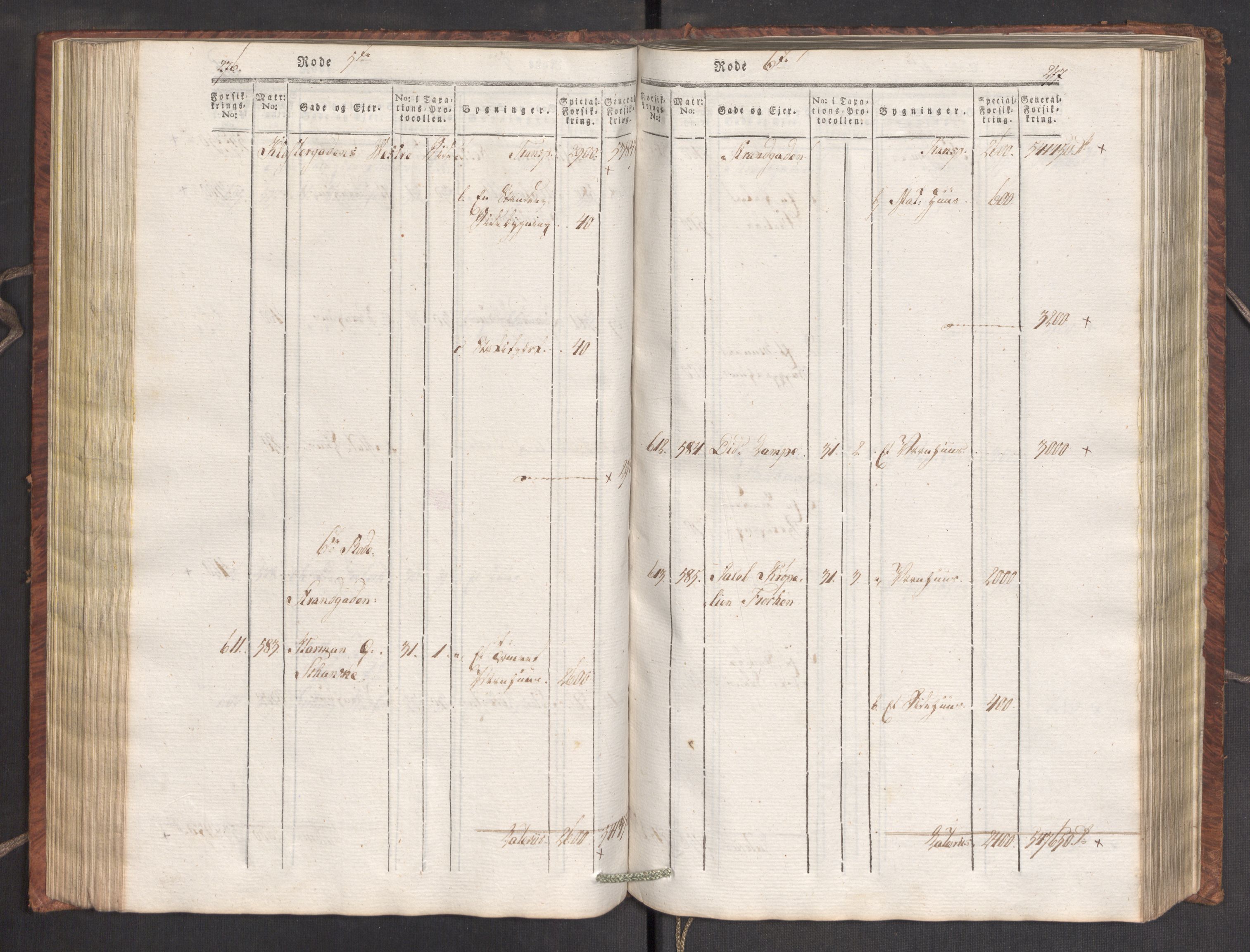 Kommersekollegiet, Brannforsikringskontoret 1767-1814, AV/RA-EA-5458/F/Fa/L0007/0001: Bergen / Branntakstprotokoll, 1807-1817, p. 276-277