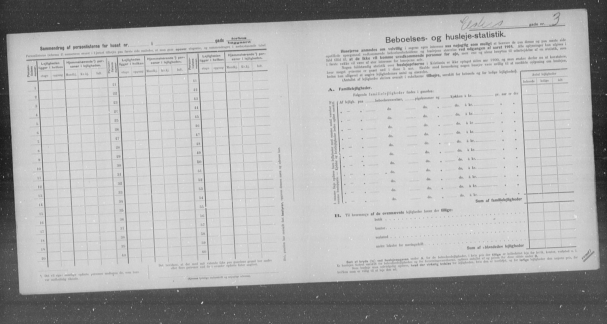 OBA, Municipal Census 1905 for Kristiania, 1905, p. 10499