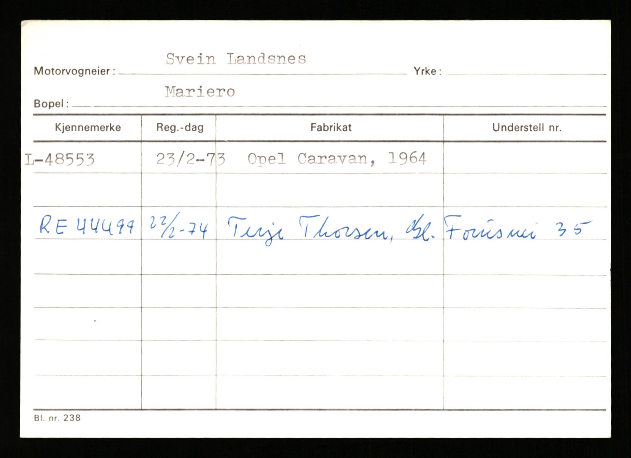 Stavanger trafikkstasjon, AV/SAST-A-101942/0/G/L0006: Registreringsnummer: 34250 - 49007, 1930-1971, p. 3362