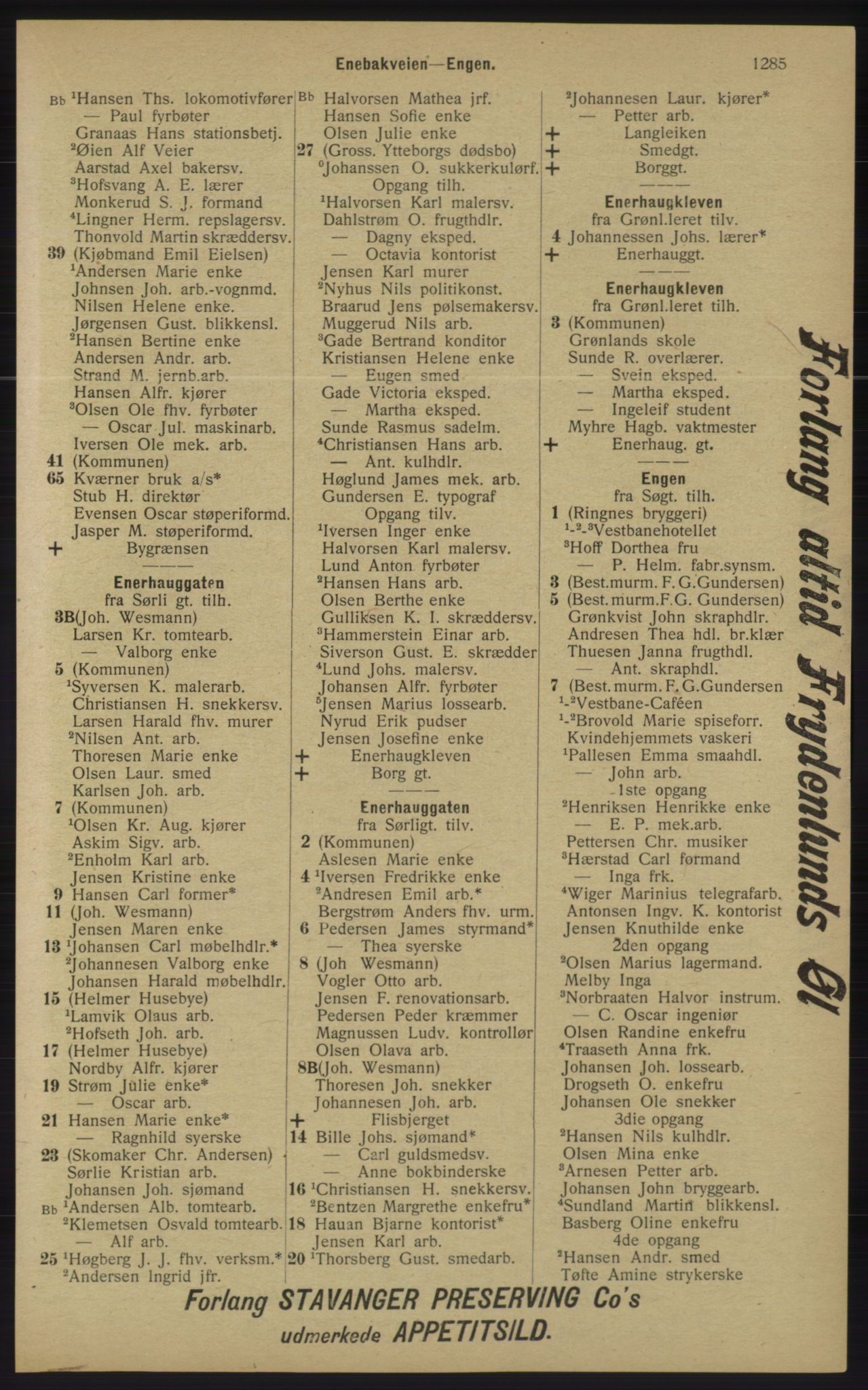 Kristiania/Oslo adressebok, PUBL/-, 1913, p. 1241