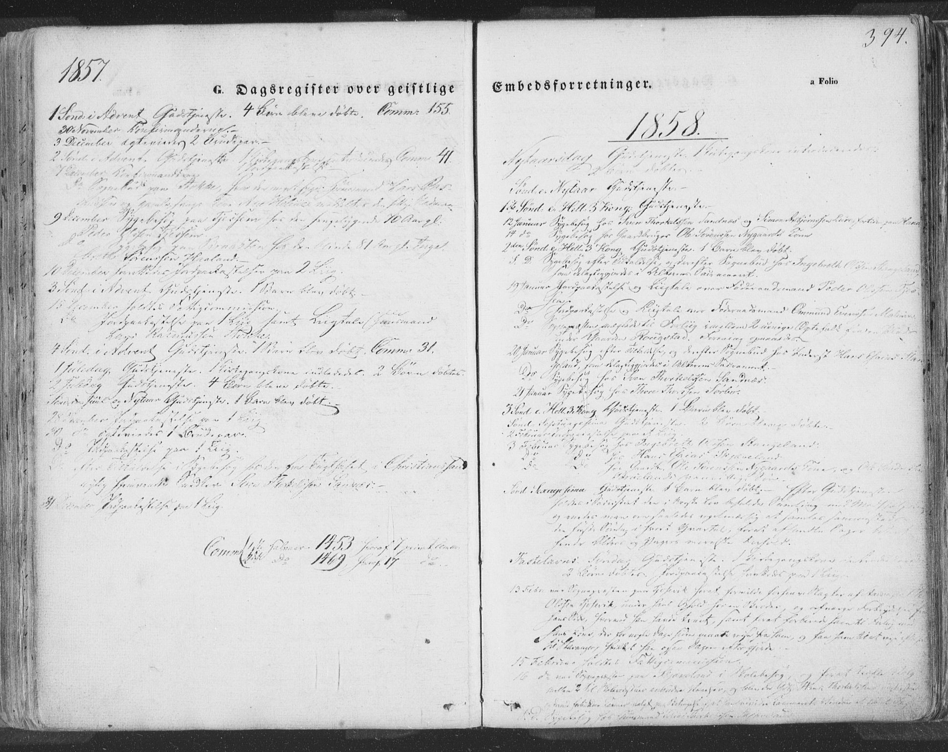 Høyland sokneprestkontor, SAST/A-101799/001/30BA/L0009: Parish register (official) no. A 9.2, 1857-1877, p. 394