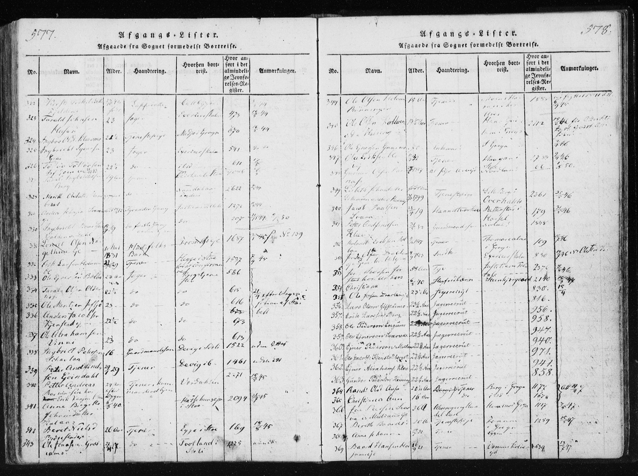 Ministerialprotokoller, klokkerbøker og fødselsregistre - Nord-Trøndelag, SAT/A-1458/749/L0469: Parish register (official) no. 749A03, 1817-1857, p. 577-578