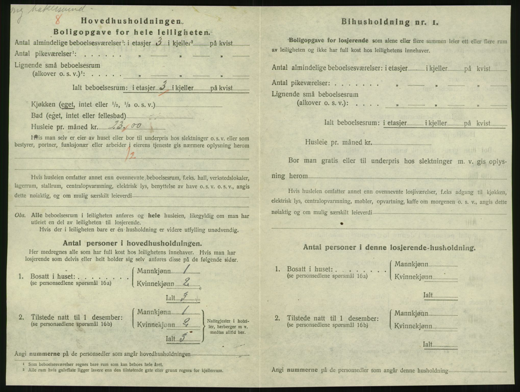 SAT, 1920 census for Steinkjer, 1920, p. 1979