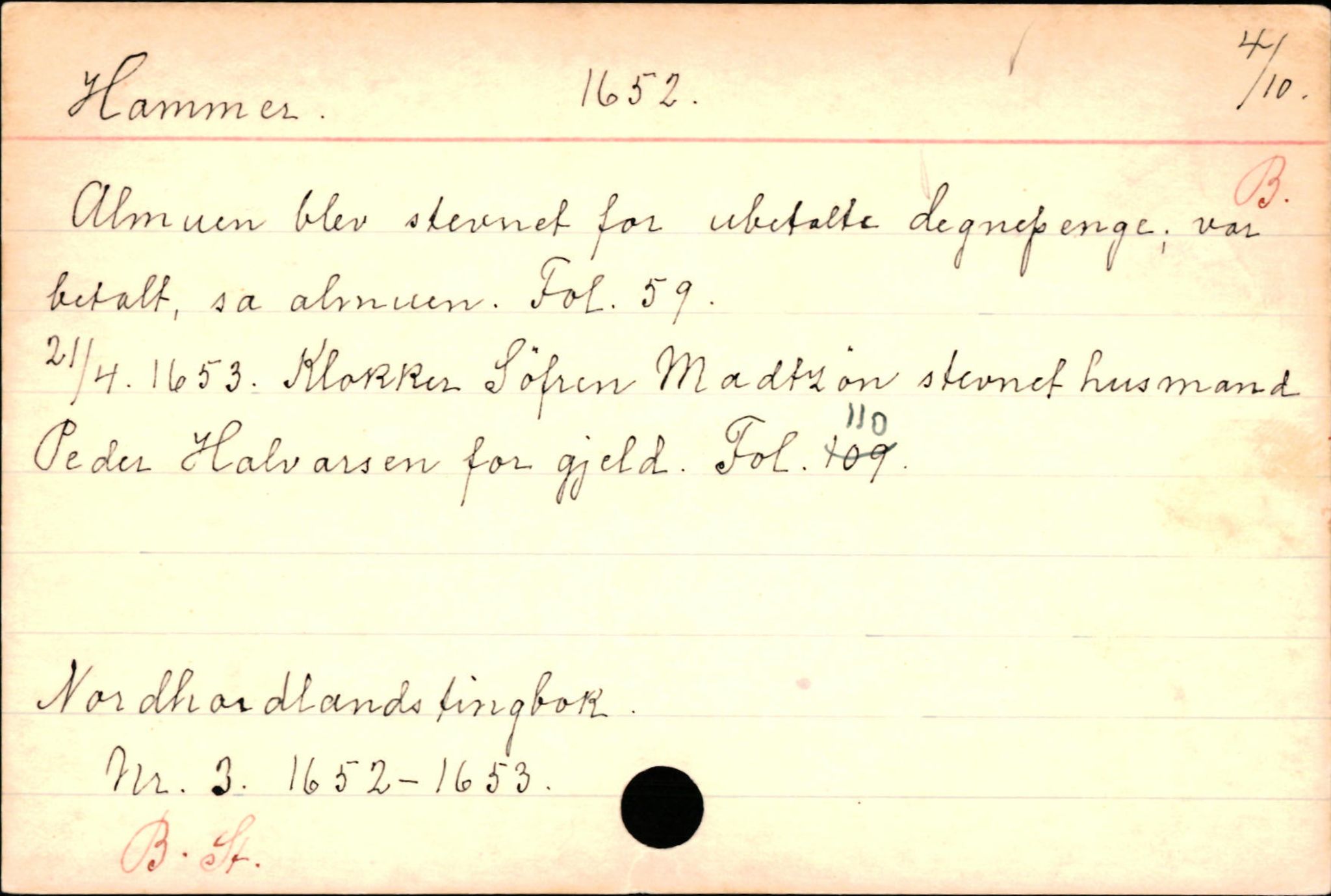 Haugen, Johannes - lærer, AV/SAB-SAB/PA-0036/01/L0001: Om klokkere og lærere, 1521-1904, p. 4663