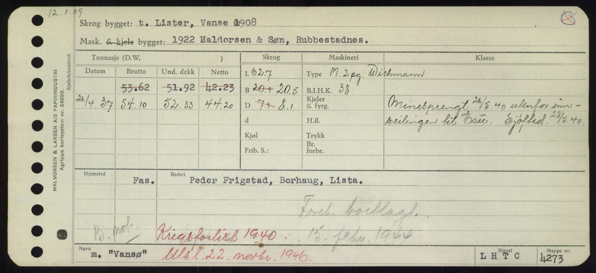 Sjøfartsdirektoratet med forløpere, Skipsmålingen, AV/RA-S-1627/H/Hd/L0040: Fartøy, U-Ve, p. 287