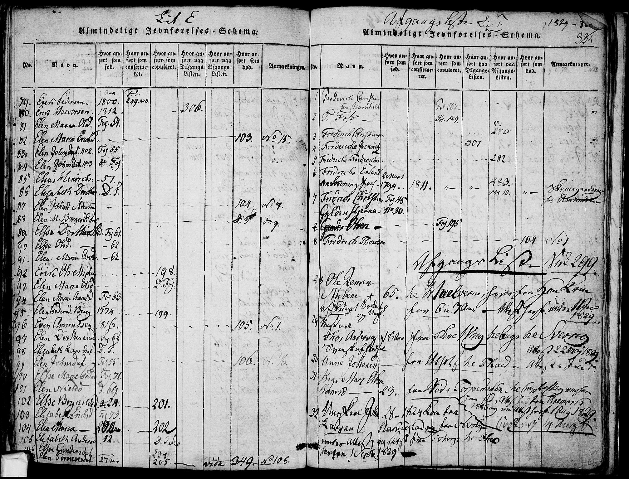 Berg prestekontor Kirkebøker, SAO/A-10902/F/Fa/L0002: Parish register (official) no. I 2, 1815-1831, p. 334