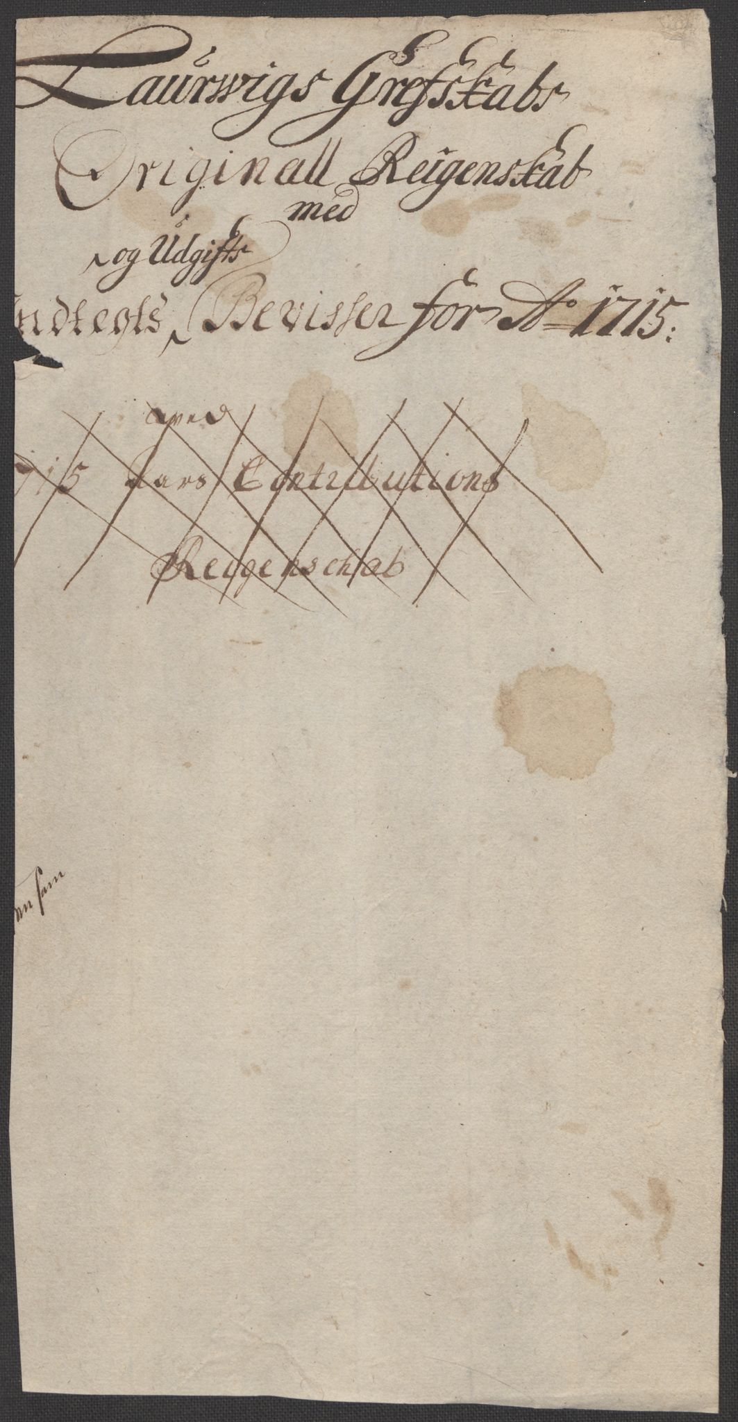 Rentekammeret inntil 1814, Reviderte regnskaper, Fogderegnskap, RA/EA-4092/R33/L1986: Fogderegnskap Larvik grevskap, 1714-1715, p. 287