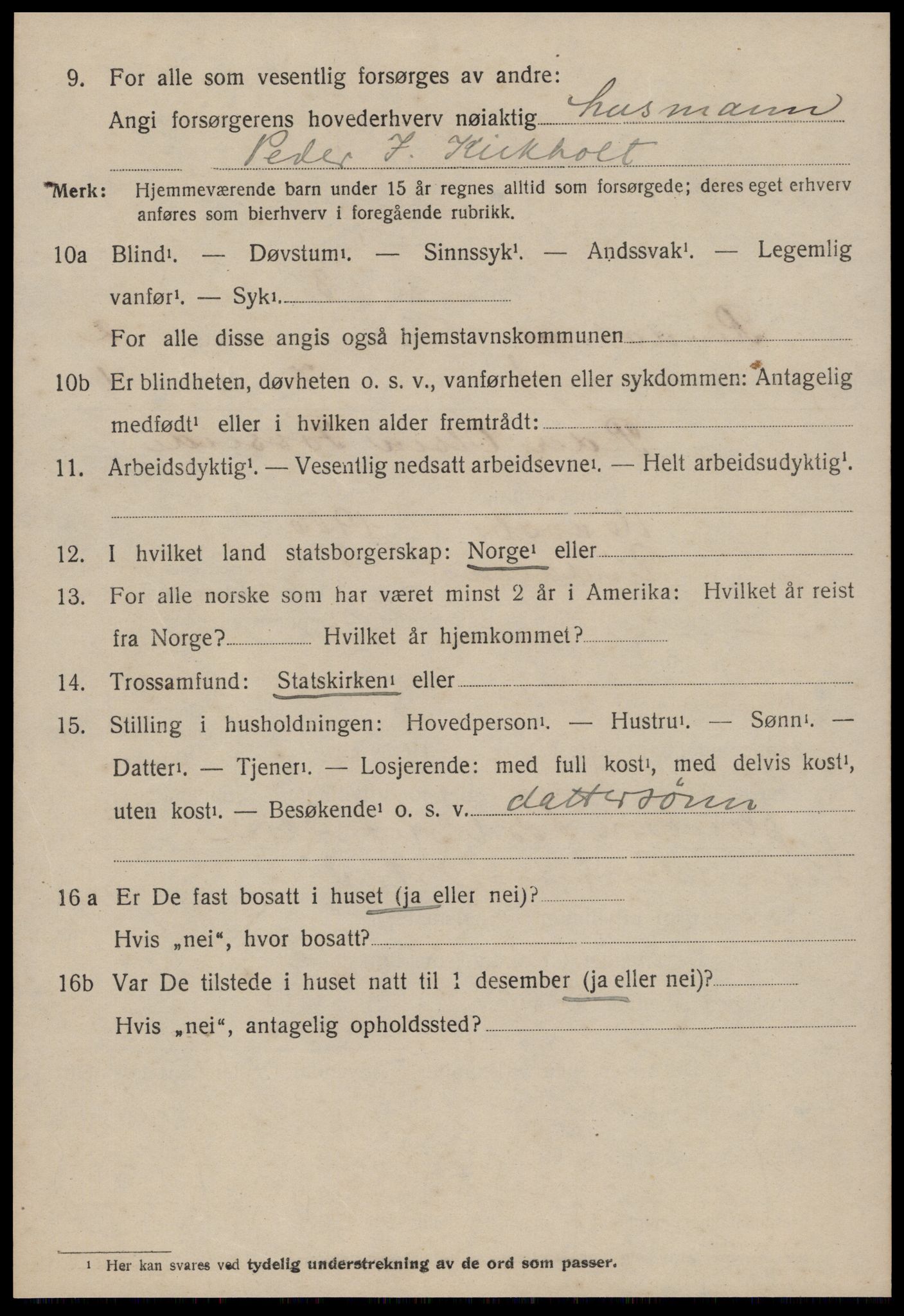 SAT, 1920 census for Rindal, 1920, p. 977
