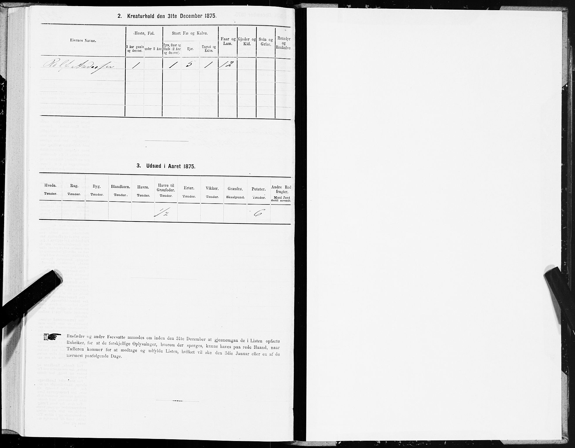 SAT, 1875 census for 1817P Tjøtta, 1875