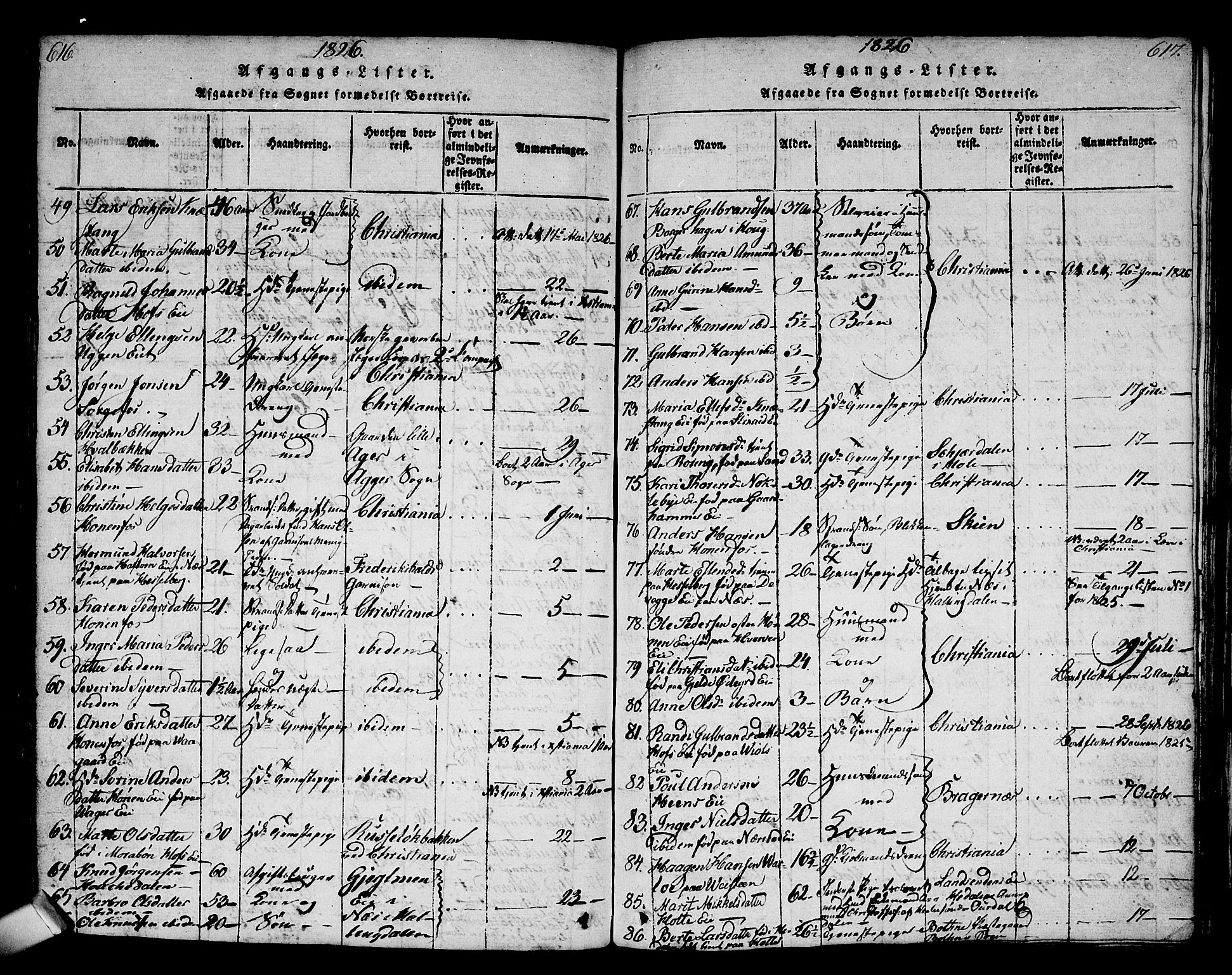 Norderhov kirkebøker, AV/SAKO-A-237/G/Ga/L0002: Parish register (copy) no. I 2, 1814-1867, p. 616-617