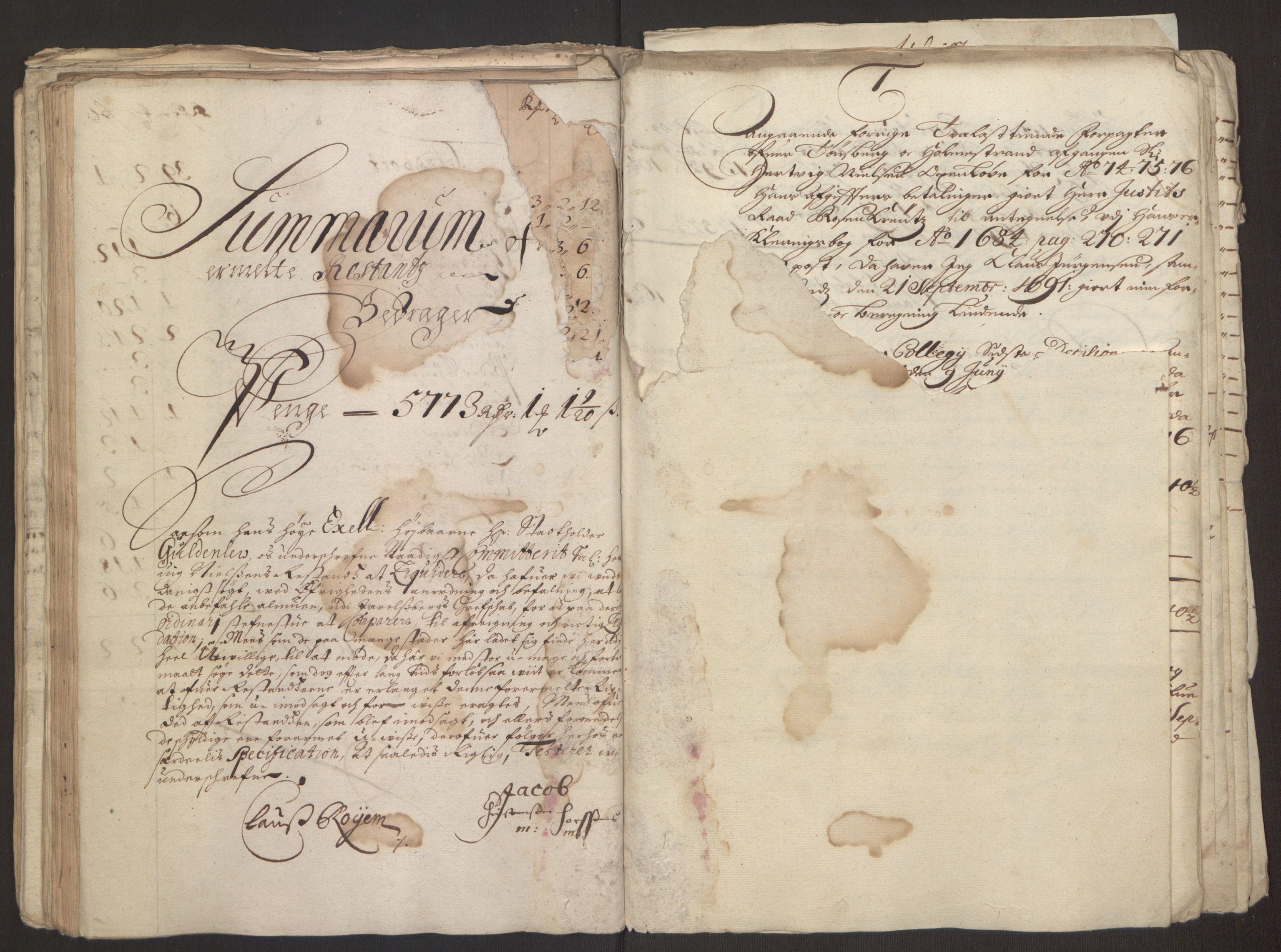 Rentekammeret inntil 1814, Reviderte regnskaper, Fogderegnskap, RA/EA-4092/R32/L1843: Fogderegnskap Jarlsberg grevskap, 1674-1675, p. 91