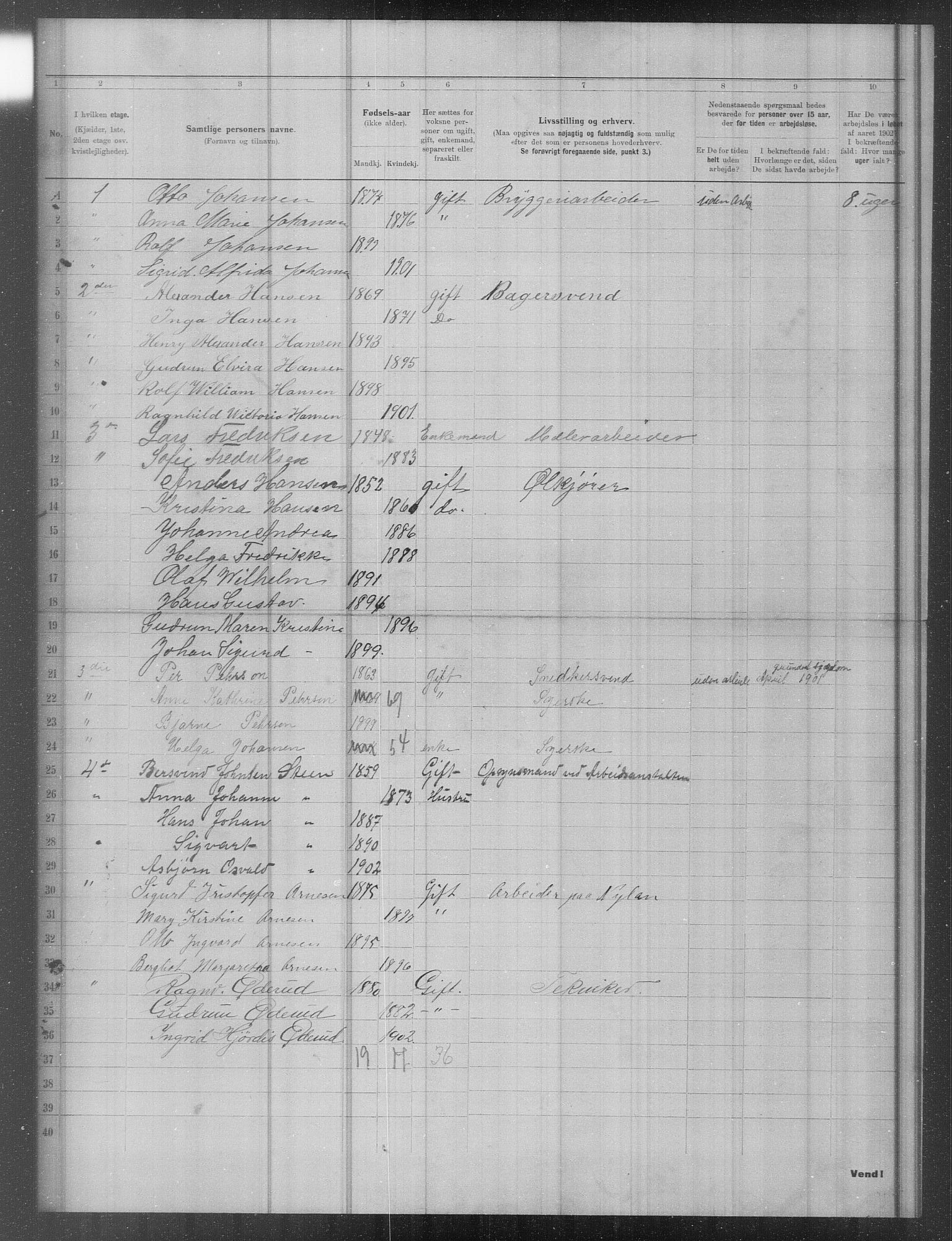 OBA, Municipal Census 1902 for Kristiania, 1902, p. 16840