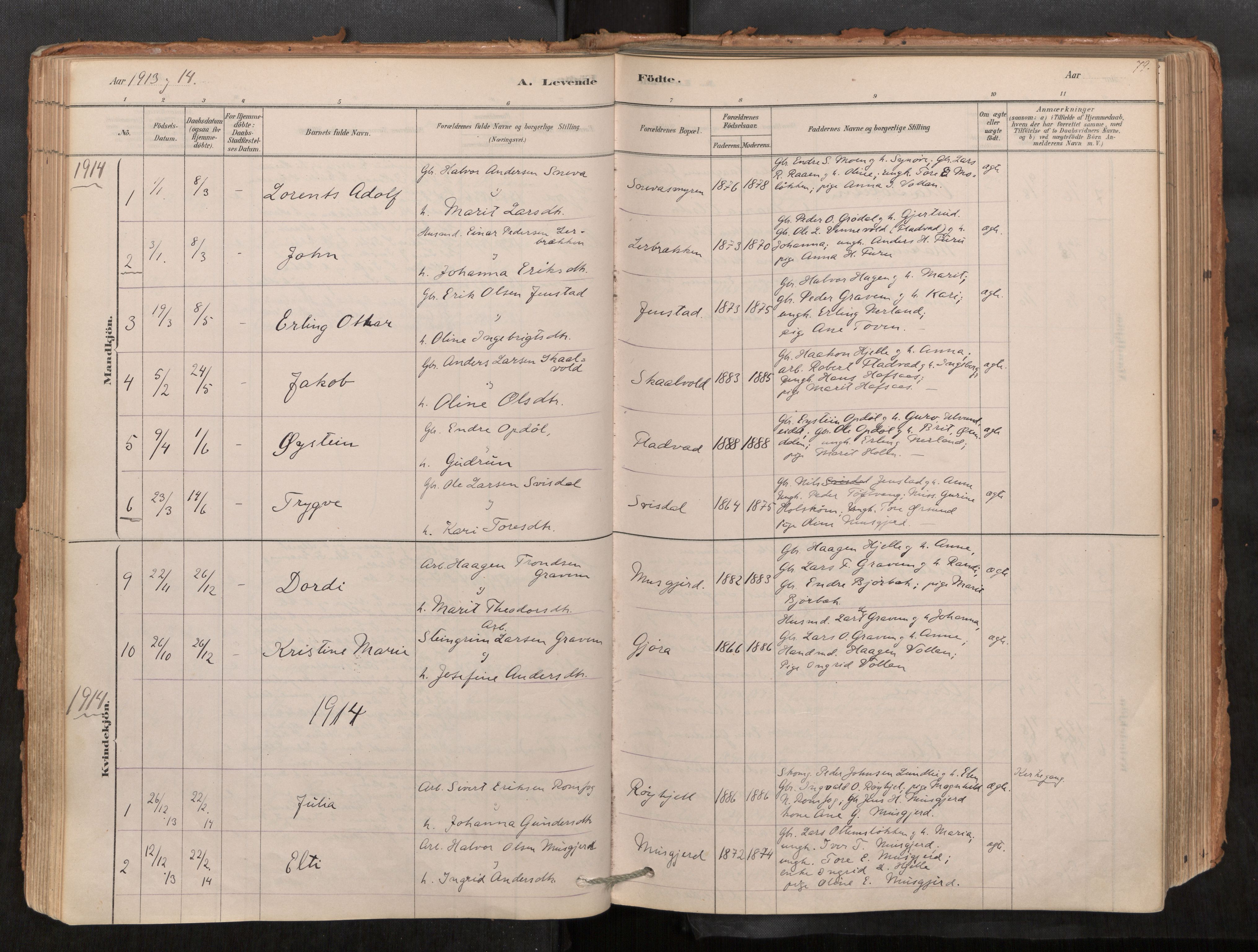 Sunndal sokneprestkontor, AV/SAT-A-1085/1/I/I1/I1a/L0001: Parish register (official) no. 1, 1877-1914, p. 79