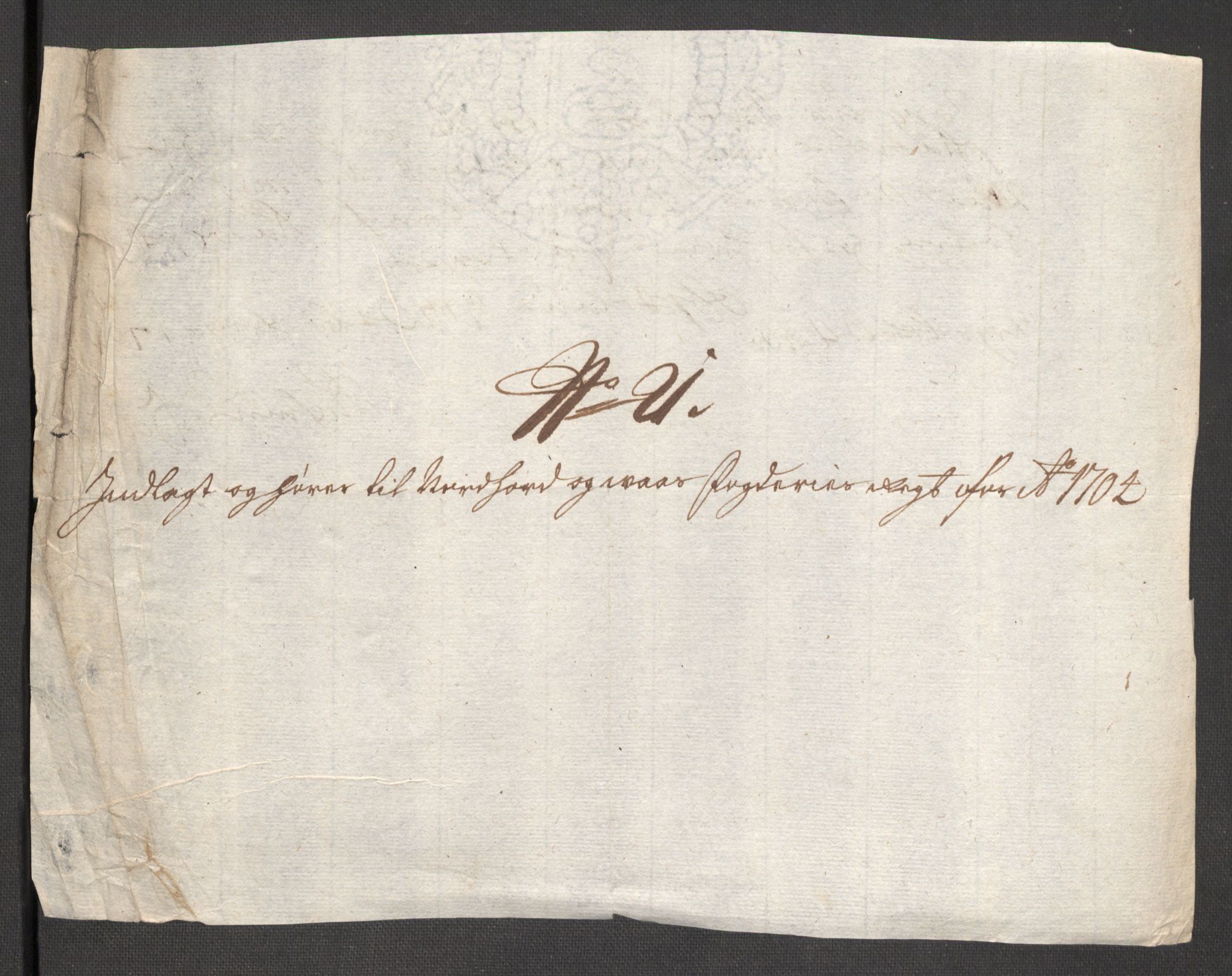 Rentekammeret inntil 1814, Reviderte regnskaper, Fogderegnskap, AV/RA-EA-4092/R51/L3187: Fogderegnskap Nordhordland og Voss, 1704-1705, p. 186