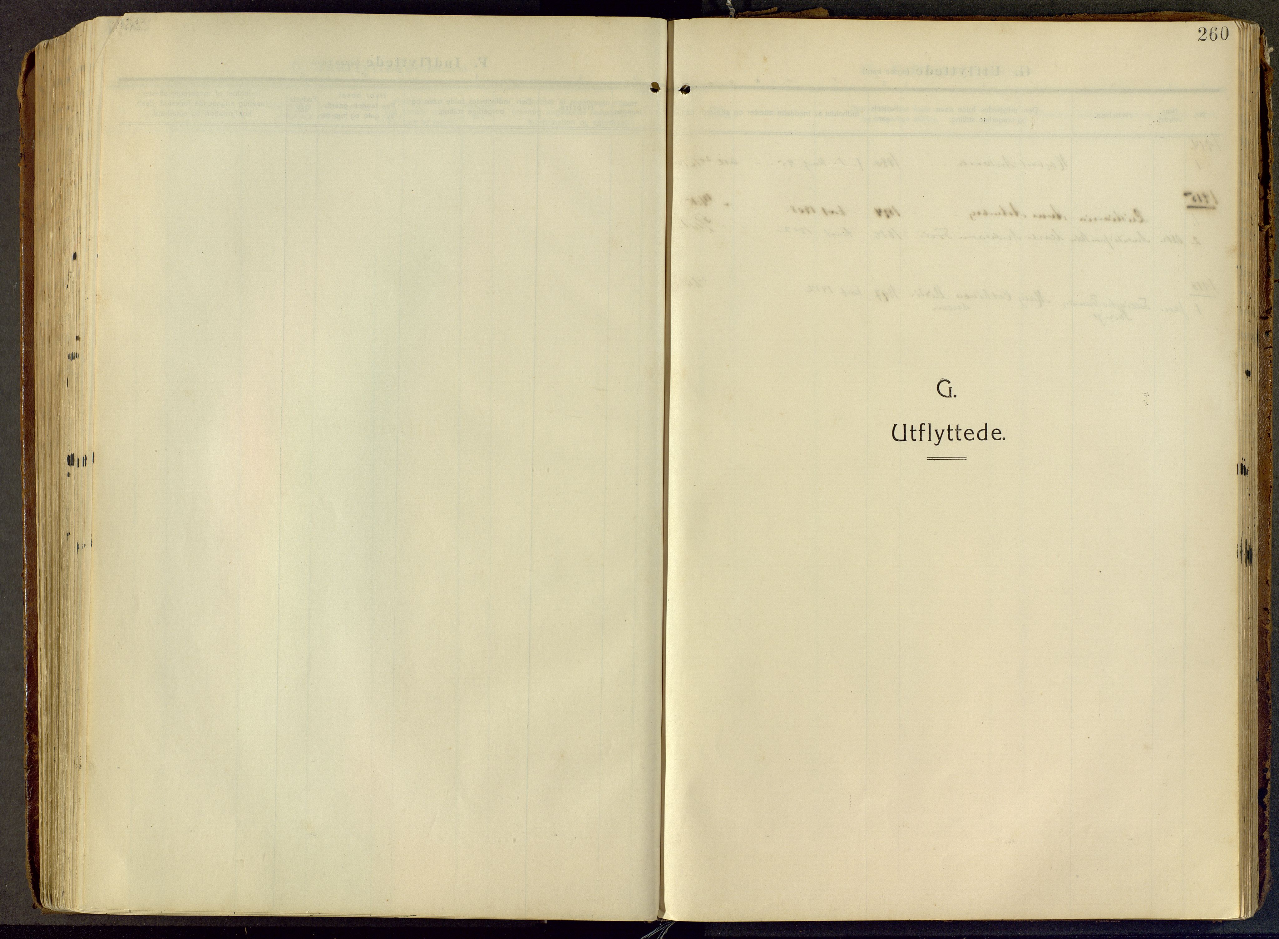 Lier kirkebøker, AV/SAKO-A-230/F/Fc/L0001: Parish register (official) no. III 1, 1906-1936, p. 260