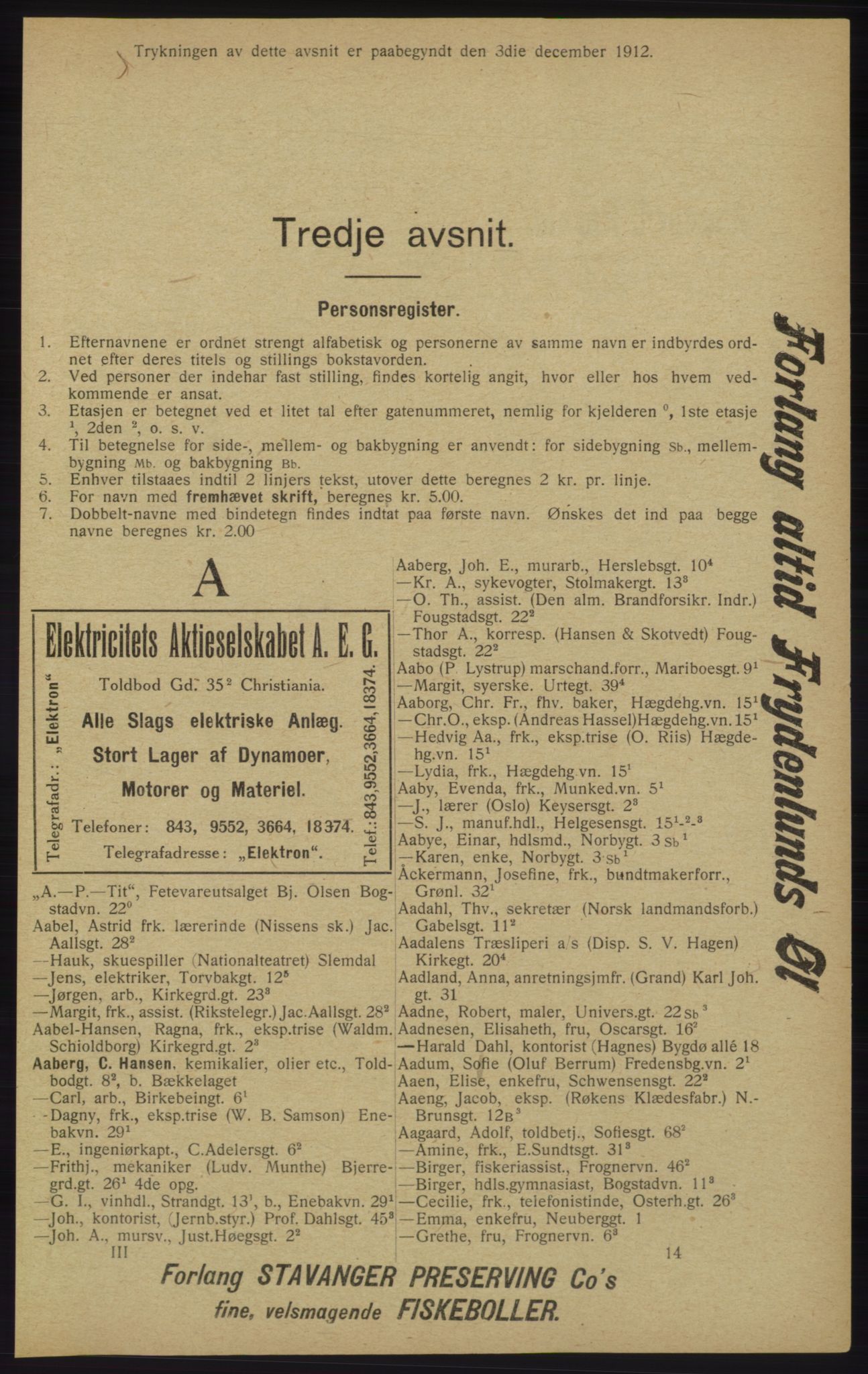 Kristiania/Oslo adressebok, PUBL/-, 1913, p. 209