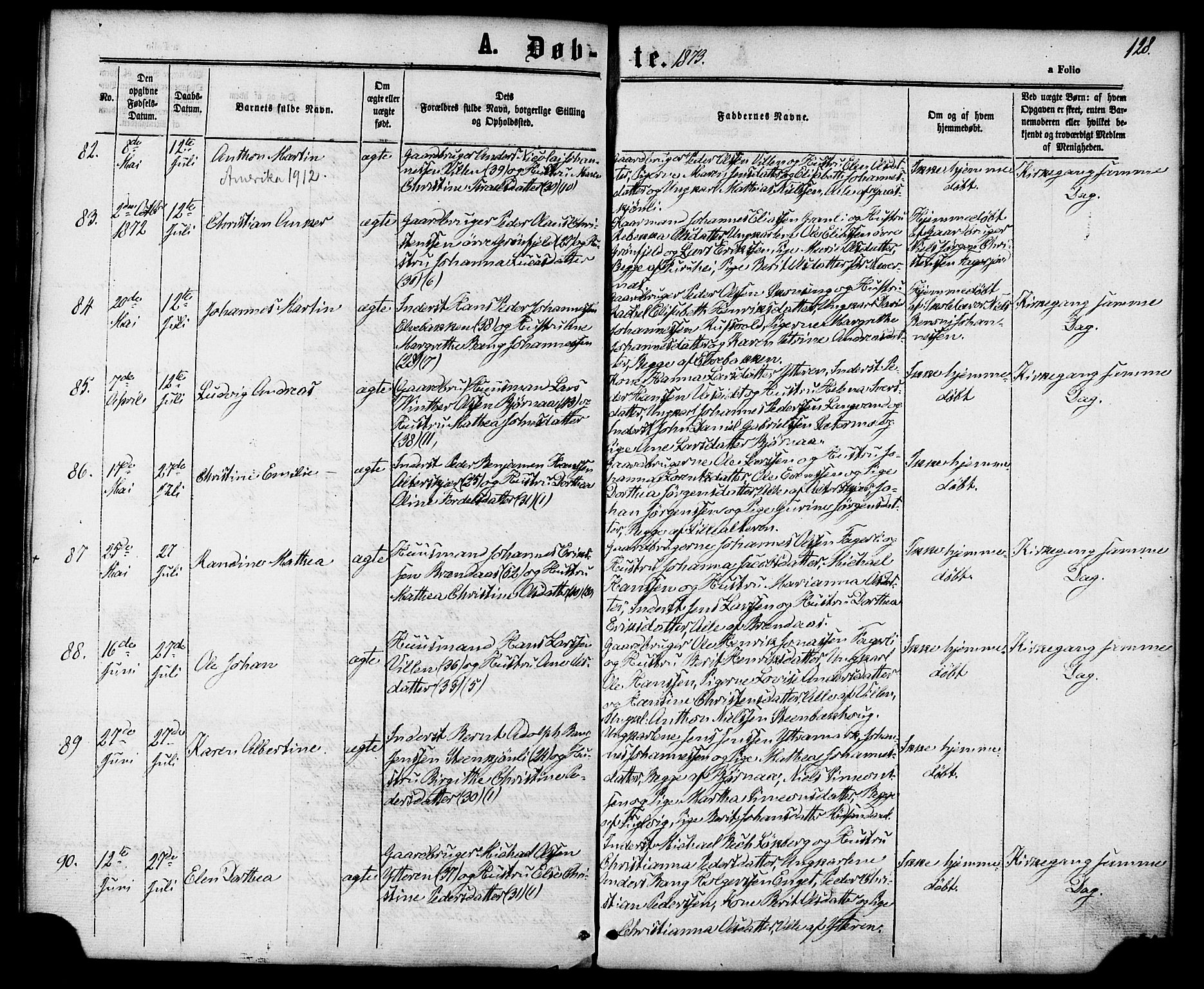 Ministerialprotokoller, klokkerbøker og fødselsregistre - Nordland, AV/SAT-A-1459/827/L0393: Parish register (official) no. 827A05, 1863-1883, p. 128