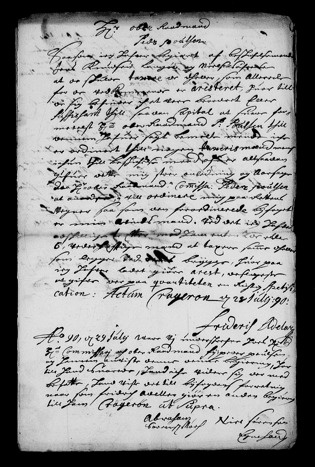 Stattholderembetet 1572-1771, RA/EA-2870/Af/L0002: Avskrifter av vedlegg til originale supplikker, nummerert i samsvar med supplikkbøkene, 1687-1689, p. 324