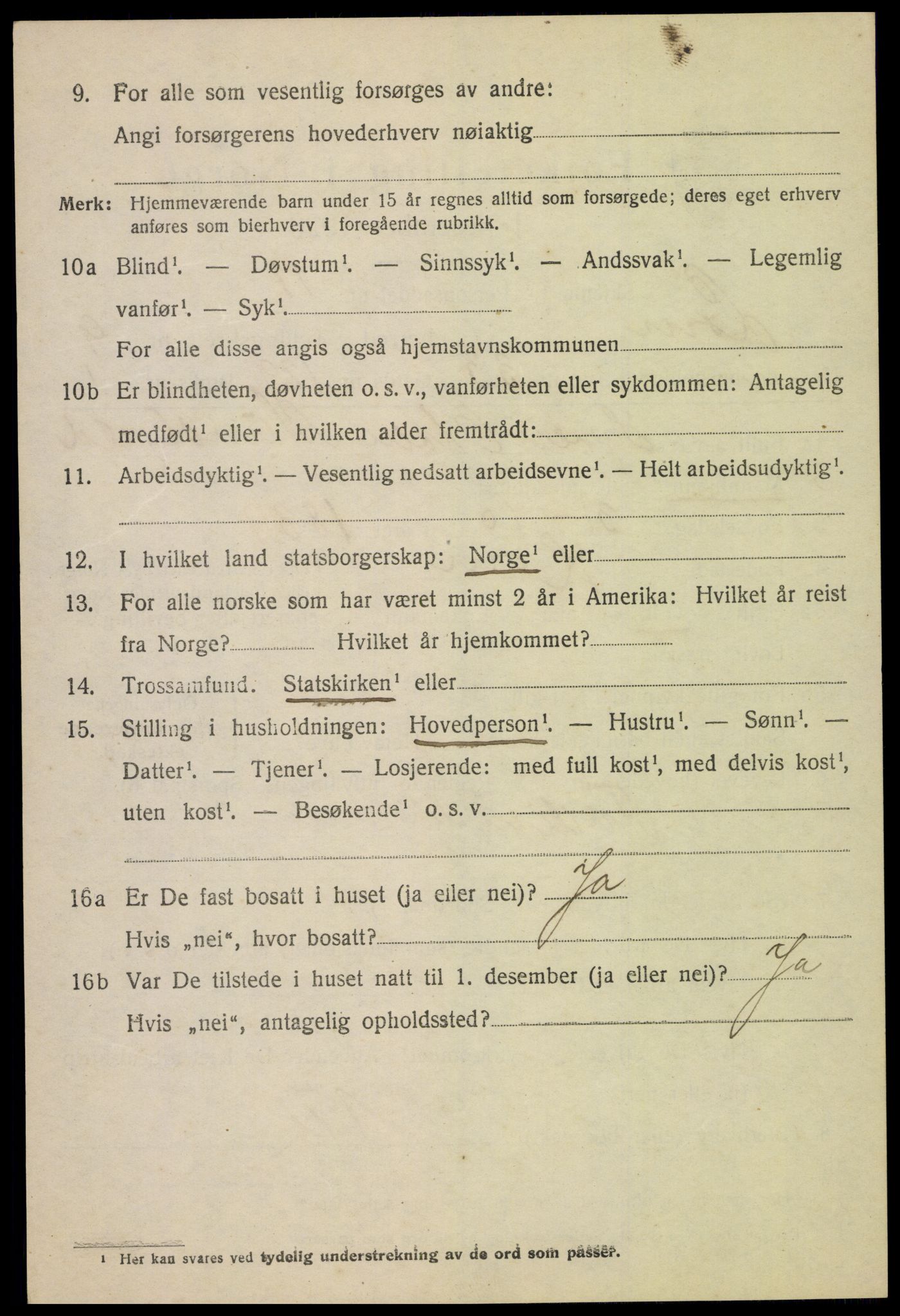 SAH, 1920 census for Lom, 1920, p. 5459