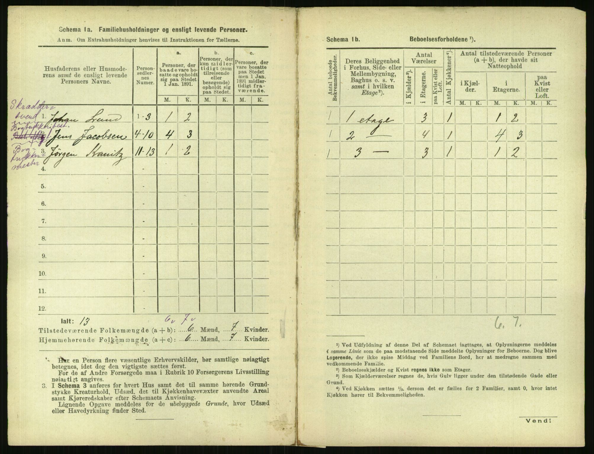 RA, 1891 census for 0301 Kristiania, 1891, p. 15905