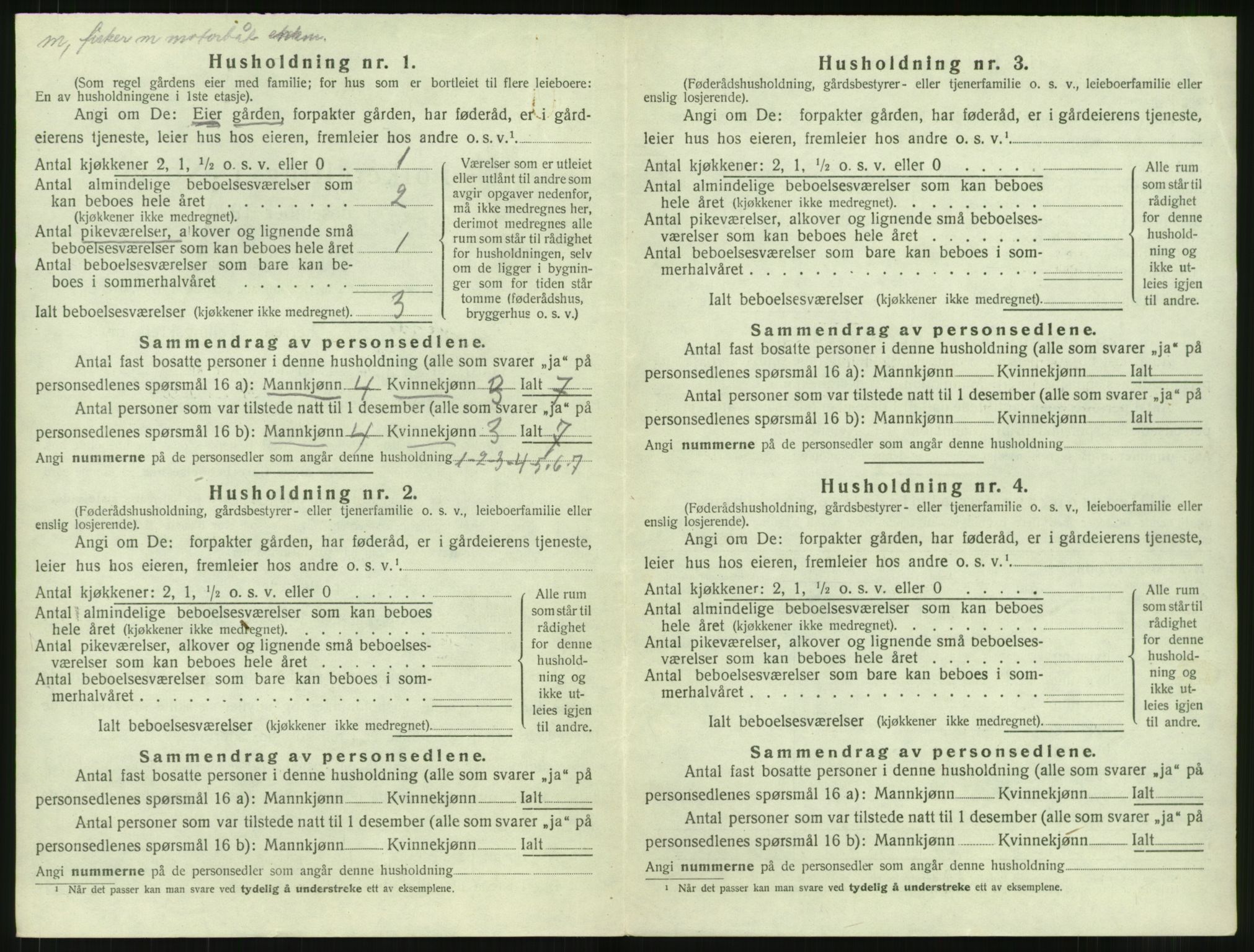 SAT, 1920 census for Giske, 1920, p. 51