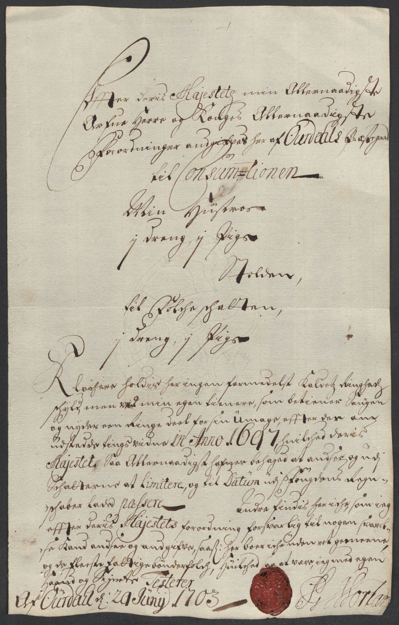 Rentekammeret inntil 1814, Reviderte regnskaper, Fogderegnskap, RA/EA-4092/R18/L1301: Fogderegnskap Hadeland, Toten og Valdres, 1703, p. 126