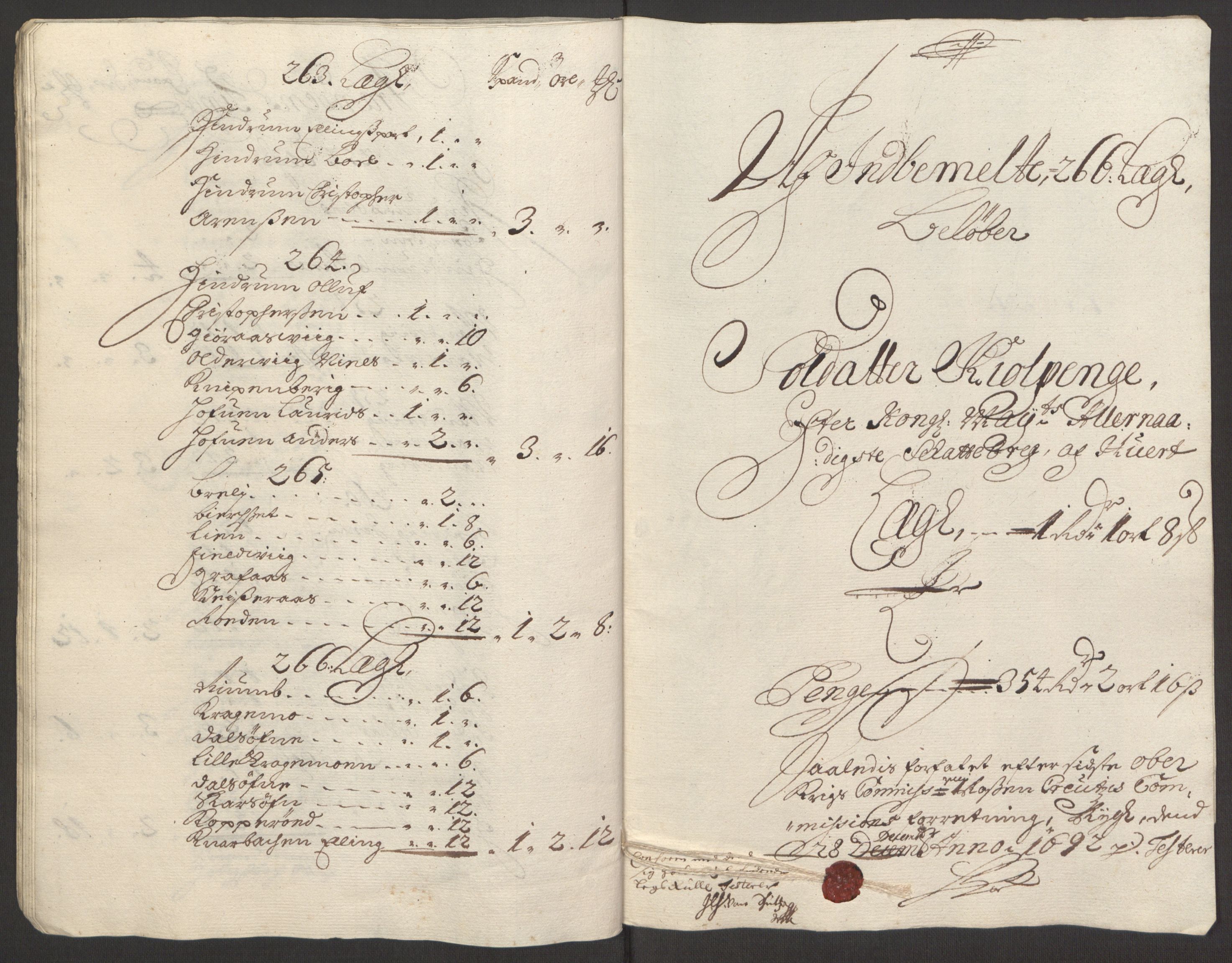 Rentekammeret inntil 1814, Reviderte regnskaper, Fogderegnskap, RA/EA-4092/R62/L4185: Fogderegnskap Stjørdal og Verdal, 1692, p. 139