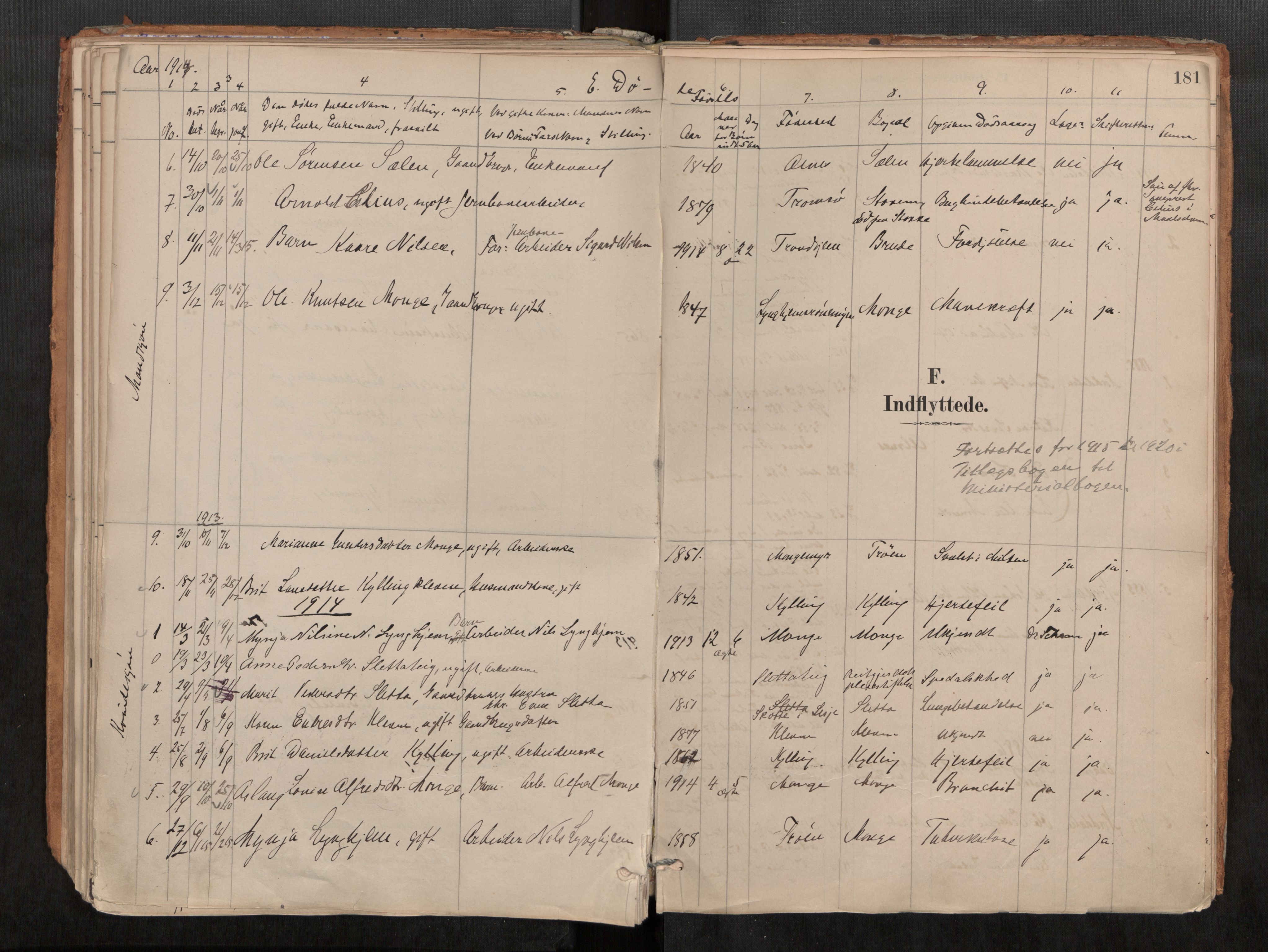 Ministerialprotokoller, klokkerbøker og fødselsregistre - Møre og Romsdal, SAT/A-1454/546/L0599: Parish register (official) no. 546A03, 1882-1920, p. 181